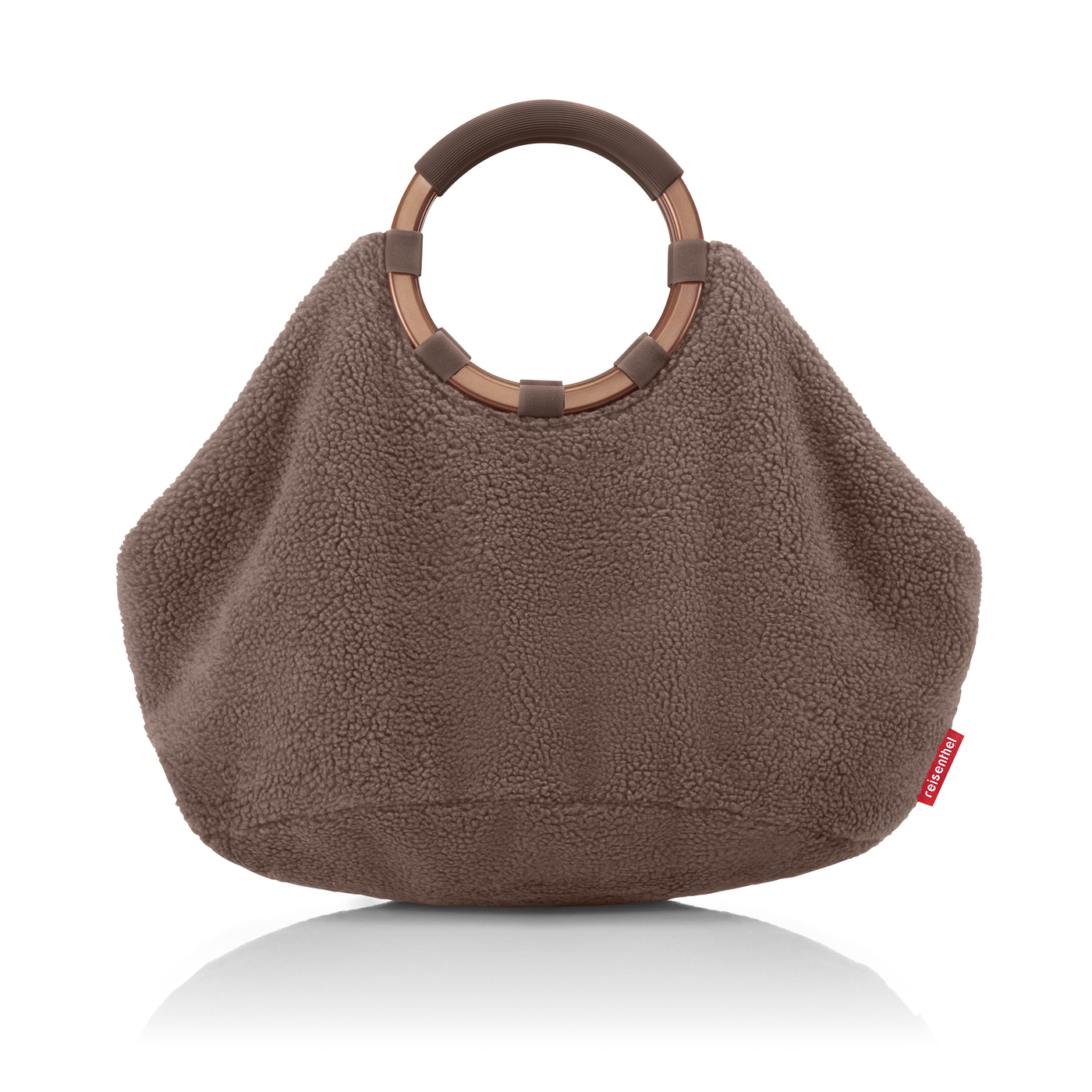 Reisenthel LOOPBAG HOBO in Farbe teddy chocolate, Tasche, Handtasche, Bouclé?, Kunstfell?, Rundgriff