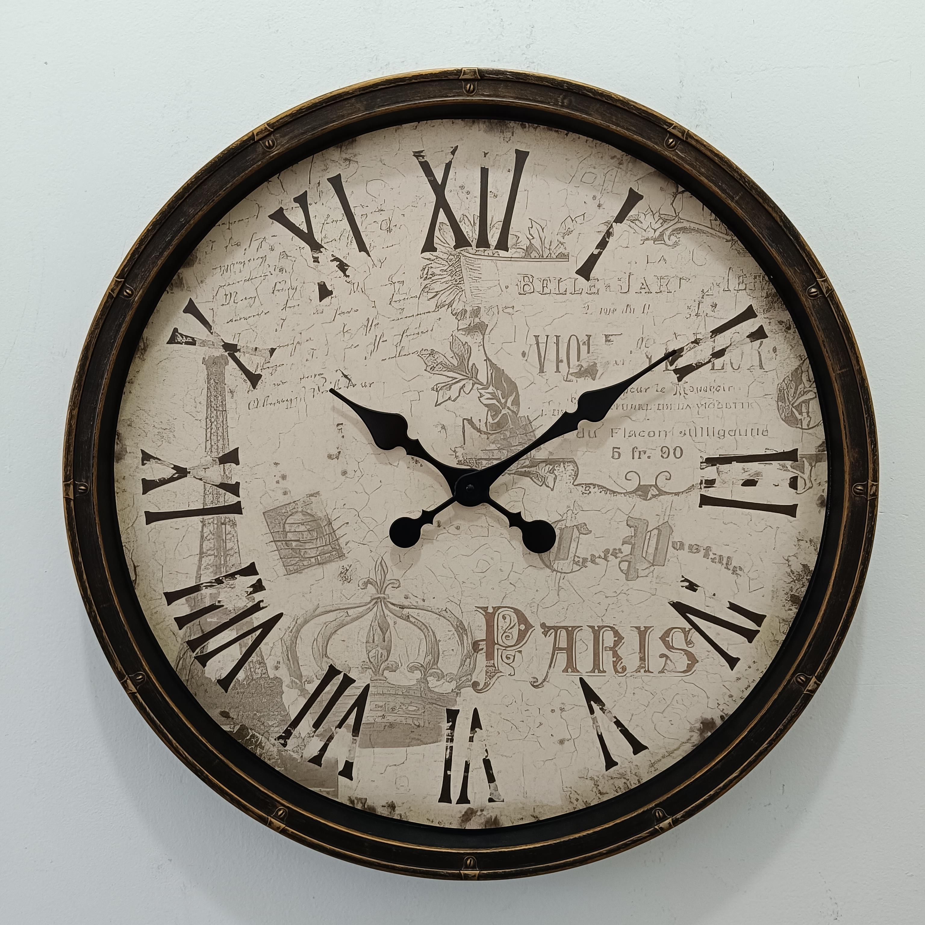 Globo Wanduhr WANDUHR B992518 in Farbe Kunststoff, Glas Wanduhr B992518 in Kunststoff, Glas