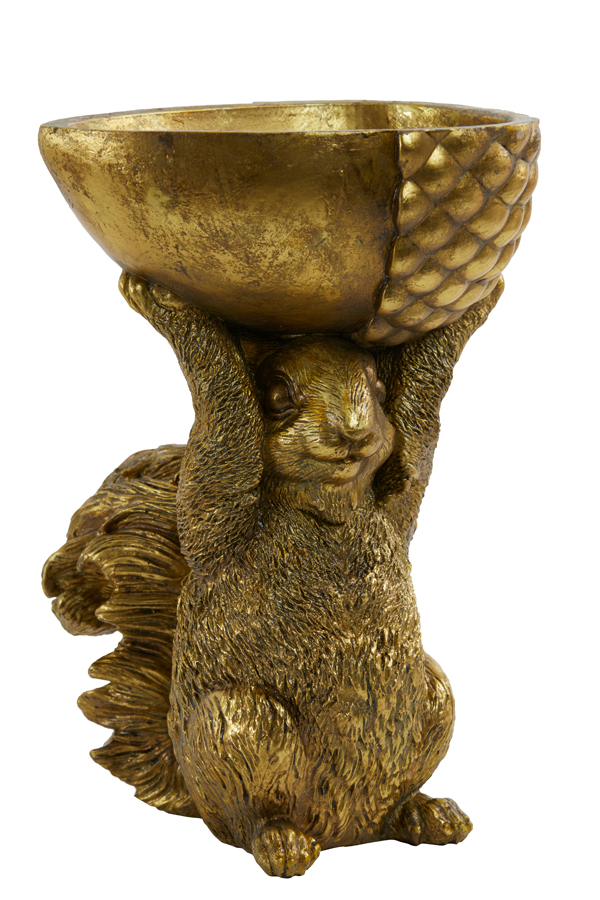 Ornament SQUIRREL in antik bronze