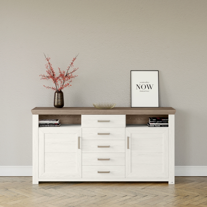 Set One by Musterring Sideboard SO YORK 55 B in Pino-Aurelio-Nachbildung / Eiche-Nelson-Nachbildung