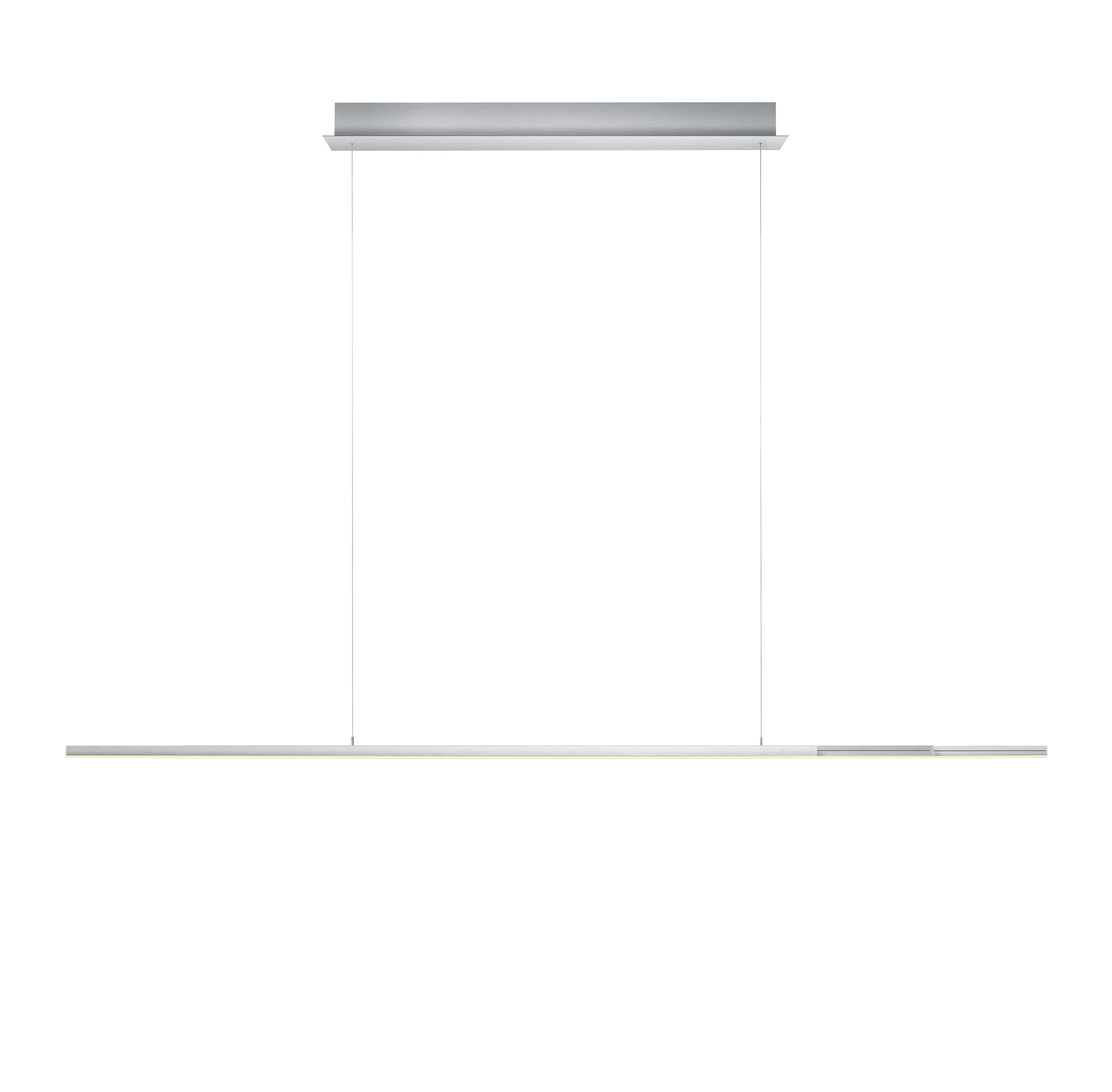 Elements by Bankamp LED-Pendelleuchte OLE in Aluminium mattiert // LED-Pendelleuchte Ole // aluminim mattiert // 42W/4500lm/2200-2600K // incl. B-Link Fernbedienung, CCT // stufenlos höhenverstellbar bis 150 cm