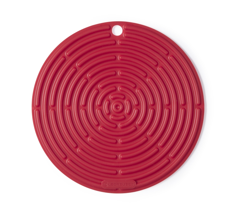 Le Creuset Topflappen ca. 20cm in Farbe Kirschrot Le Creuset Topflappen Klassik 20cm Kirschrot Rund