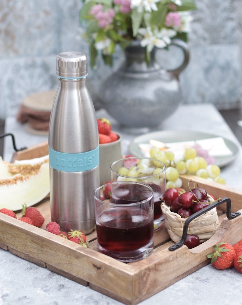 boddels Trinkflasche Twee 500ml in Türkisblau