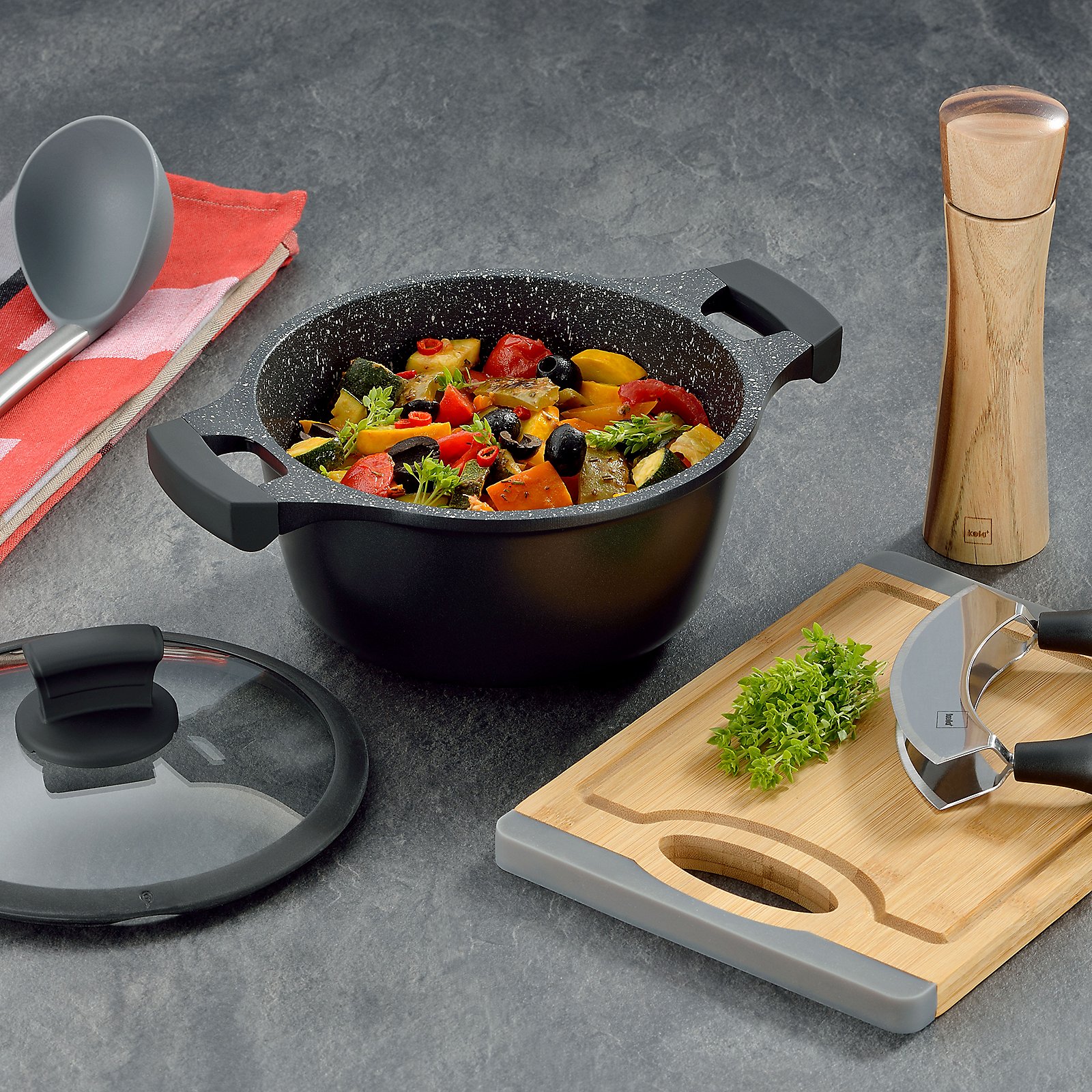 Kela Kochtopf Stella Nova STELLA NOVA in Schwarz, Kochtopf, Kochgeschirr, Essen, Topf