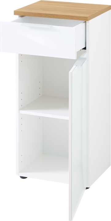 Germania Unterschrank GW-Pescara in Farbe Weiß/Navarra-Eiche-Nachbildung