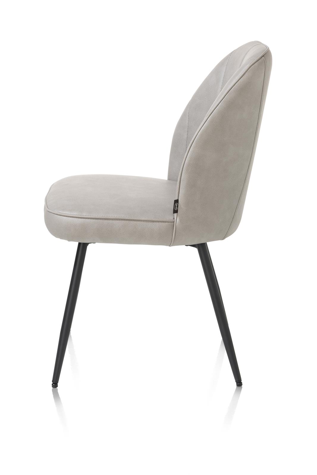 Henders & Hazel Stuhl LEO ca. B52 H87 T51 cm in Stoff Mikrof. Pala hellgrau