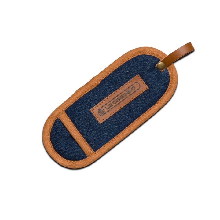 Le Creuset Griffüberzug Denim in Farbe Dunkelblau Le Creuset Griffüberzug Denim