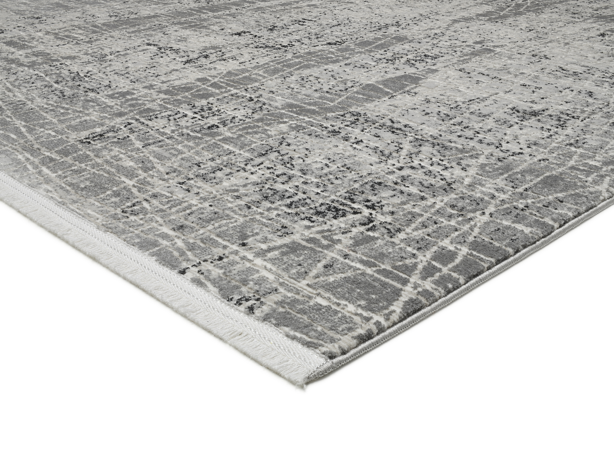 OCI Designer Teppich SCEENE ca. 140x200cm in Farbe creme-grau OCI Designer Teppich SCEENE ca. 140x200cm in Farbe creme-grau, teppich, wohnzimmerteppich, gemustert, grau, fransen