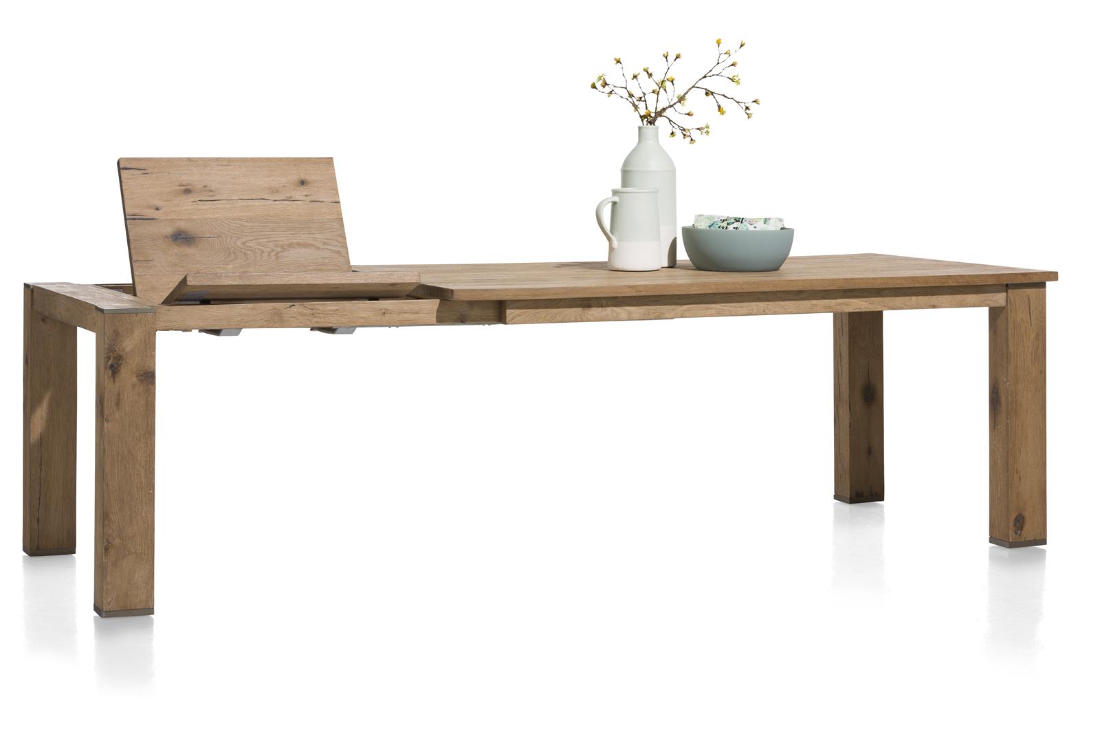 Habufa Ausziehtisch CANOVA ca. 100x77x180cm in Railway brown