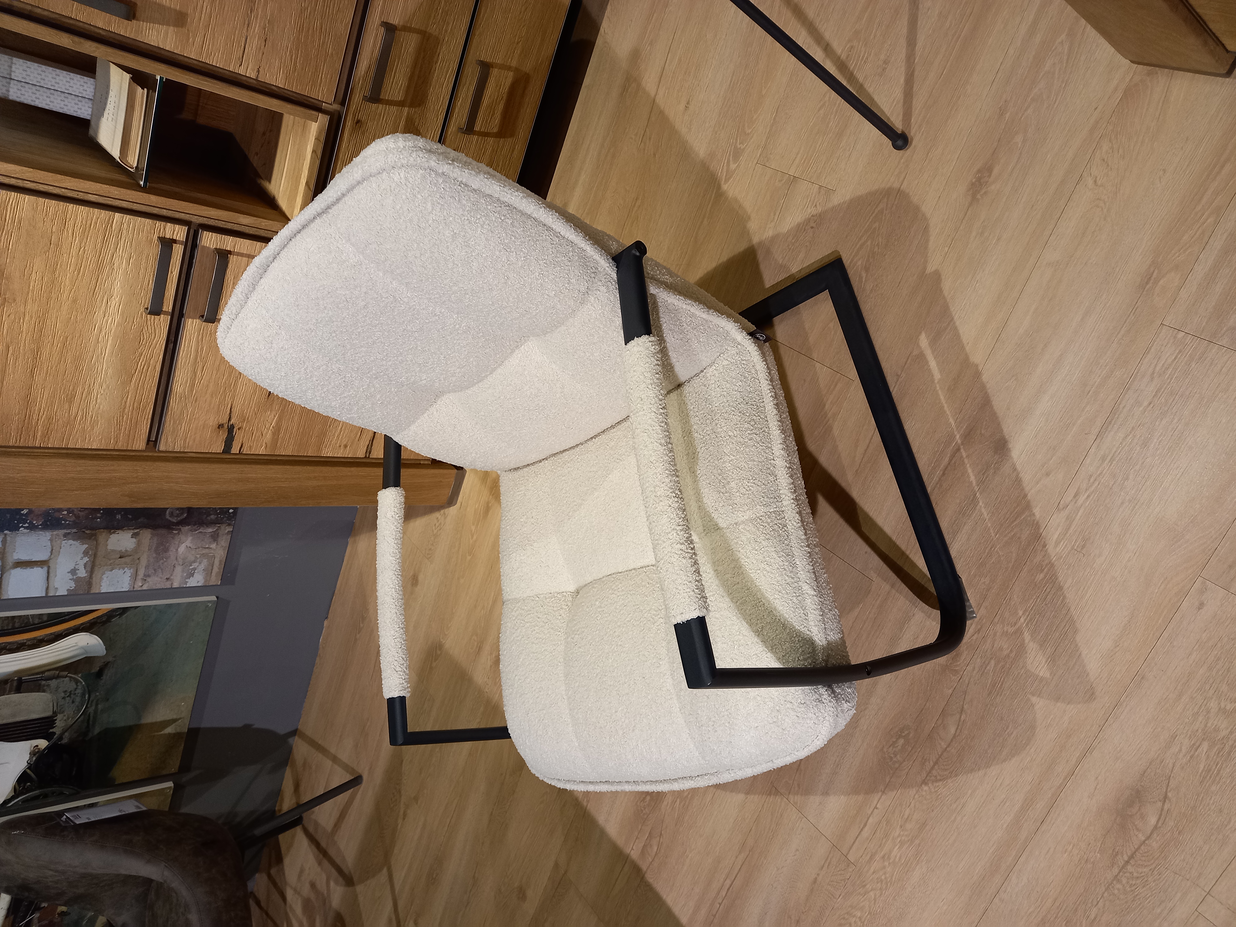 Henders & Hazel Sessel CAVO in Stoff Avicci creme, Moebel, Stuhl, Sessel