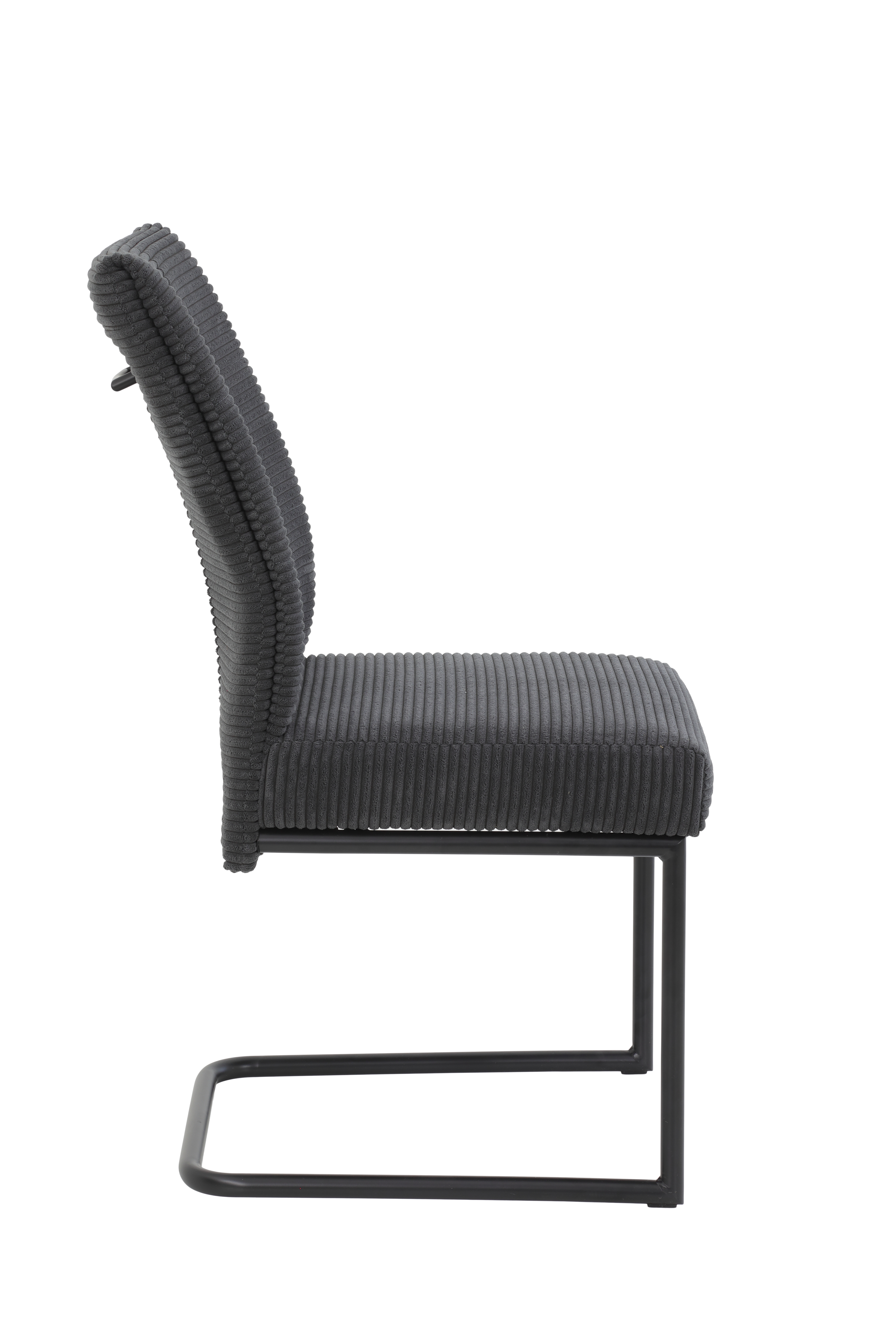 Schwingstuhl ca. B50 H99 T65 cm in 28 Breitcord quer anthrazit