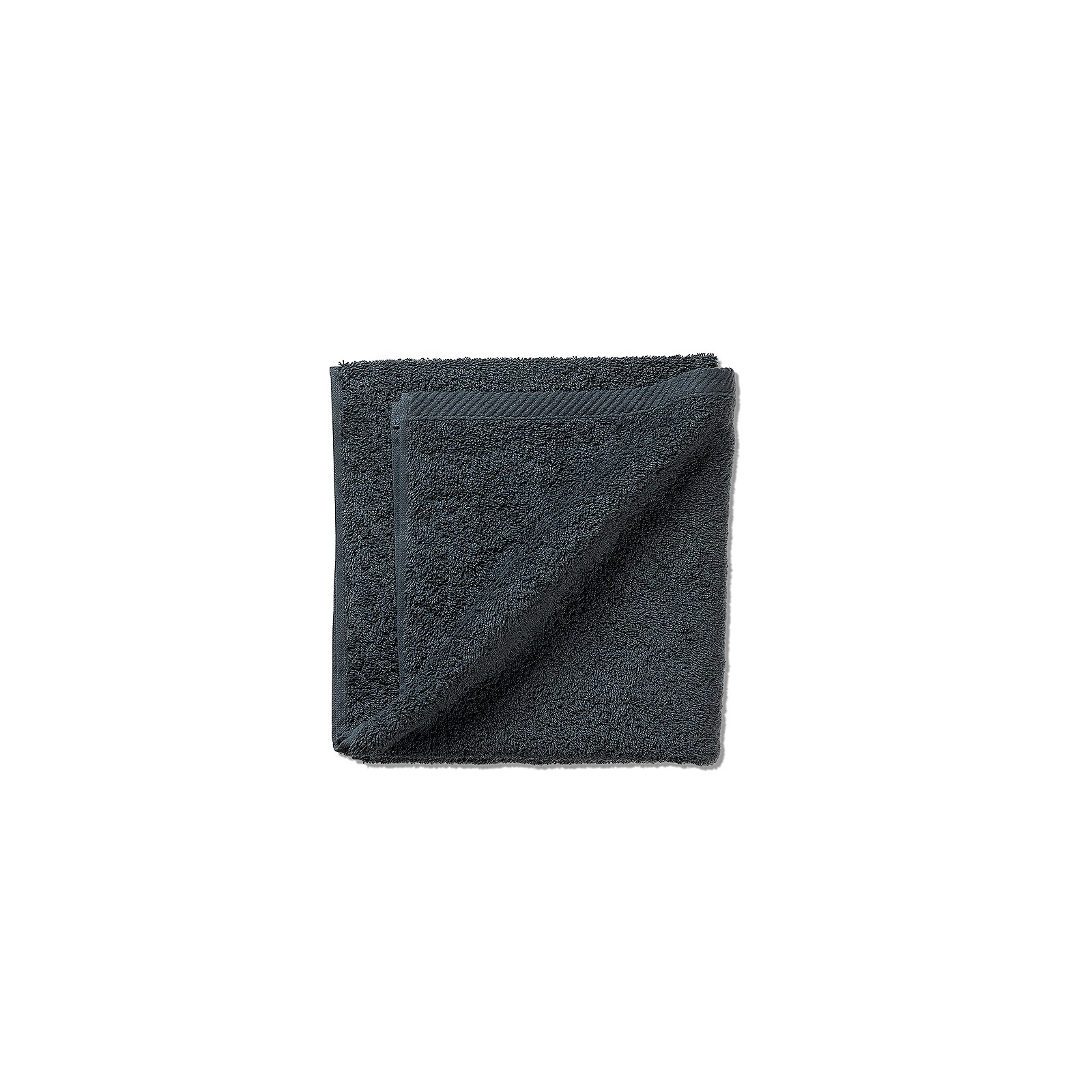 Kela Handtuch LADESSA in Farbe Granitgrau, Handtuch, Frottee, dunkelblau, Randkante, Quadrat