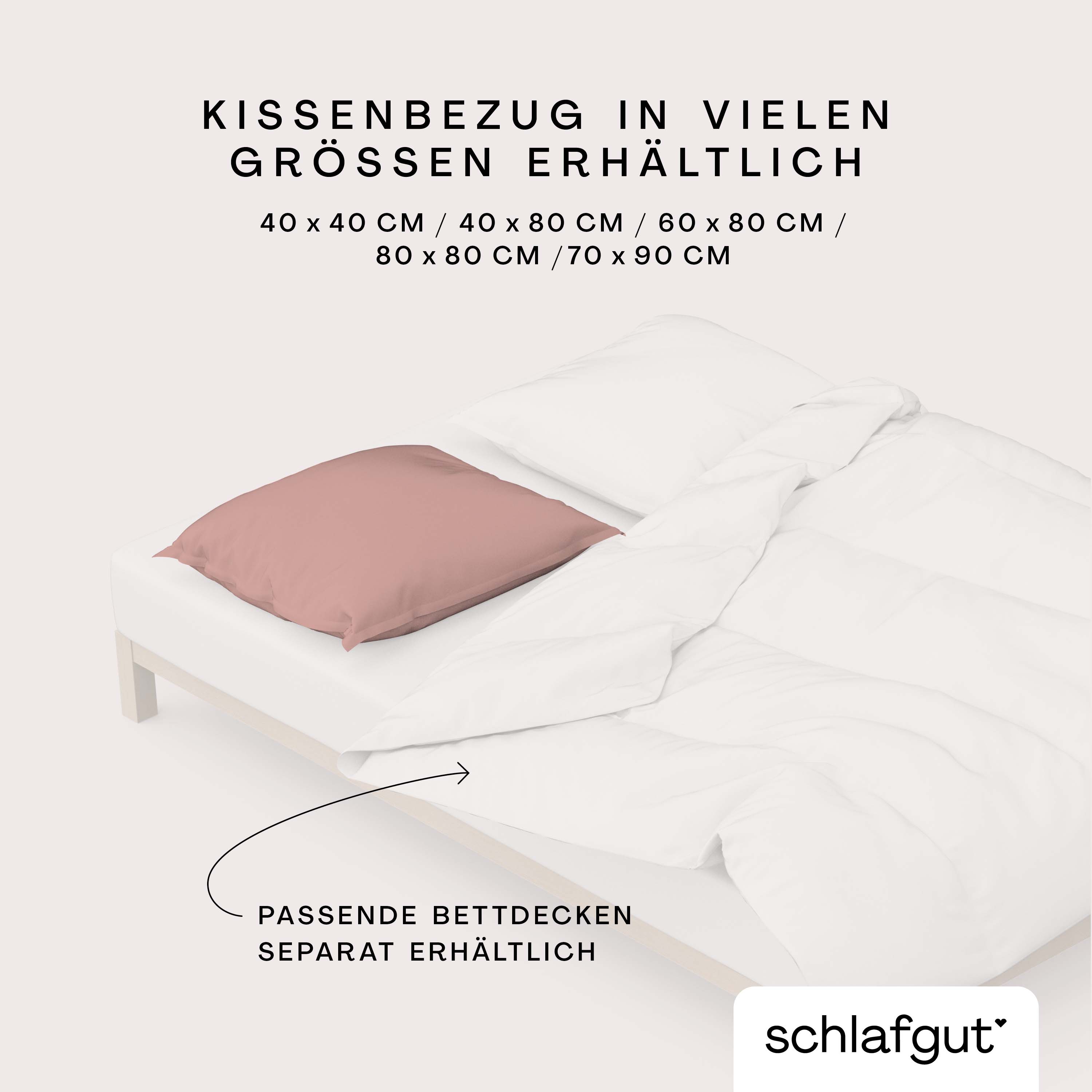 Schlafgut Kissenbezug 40x80 cm KISSENBEZUG in purple mid Schlafgut Kissenbezug 40x80 cm KISSENBEZUG in purple mid, Bett, Bettdecke, Kissenbezug, Weiß, Pflegeleicht