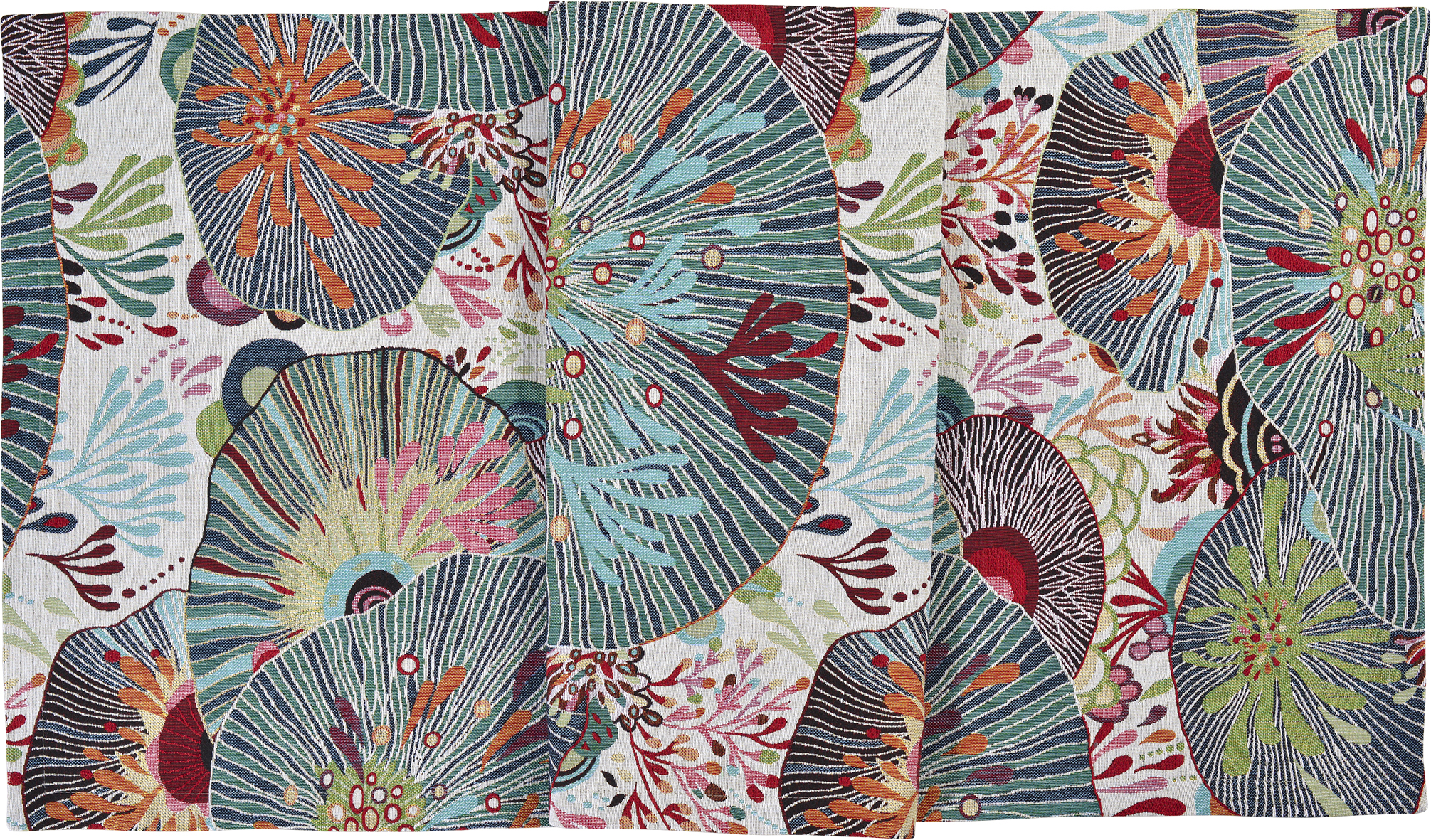 Sander Tischläufer SEA FLOWERS ca. 50x140cm in Farbe original Sander Tischläufer SEA FLOWERS ca. 50x140cm in Farbe original, Tapis, tapisserie, motif, fleurs, coloré