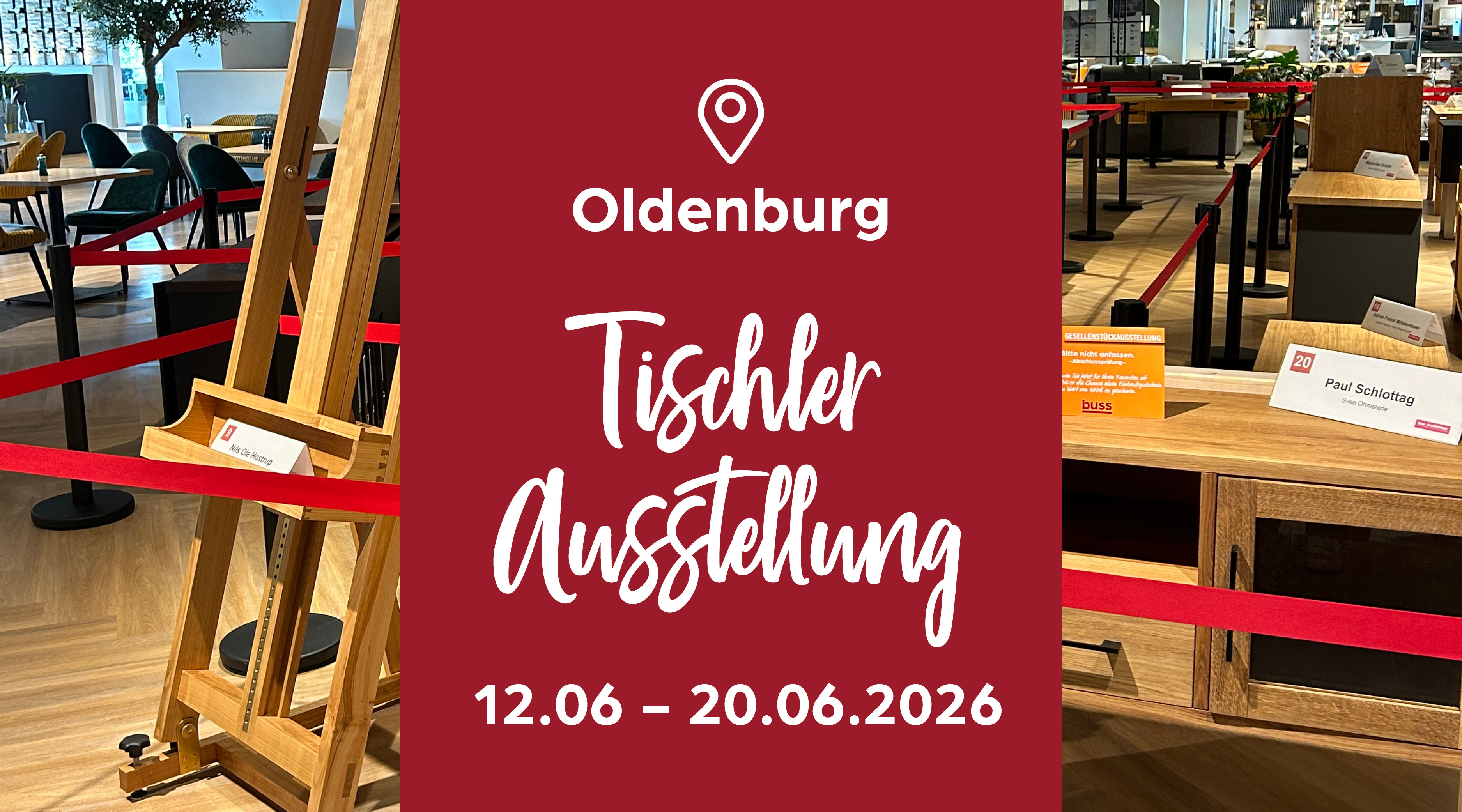 Tischlerei Ausstellung, Ausstellung, Messe, Lounge, Holzstuhl