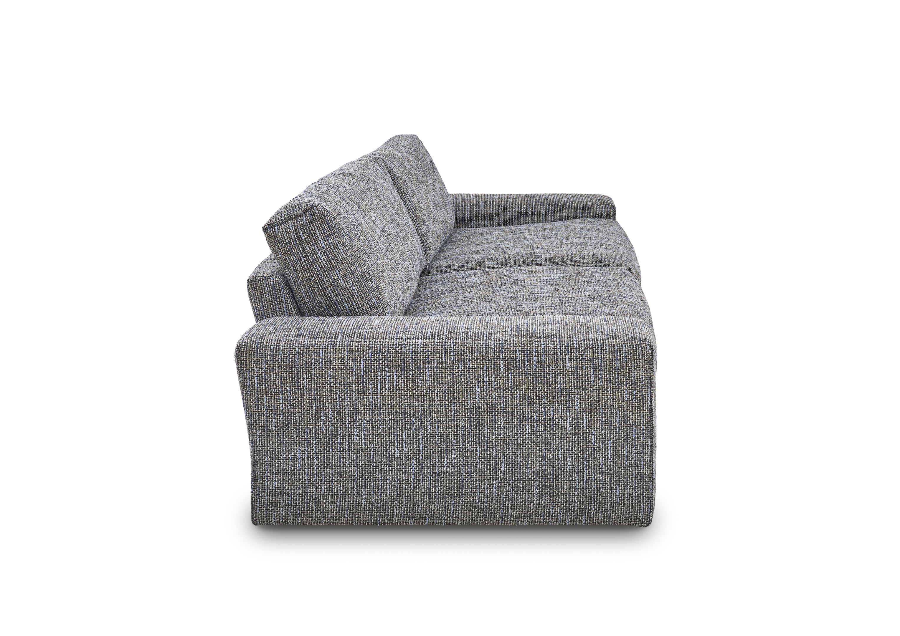 Set One by Musterring Sofa 4-sitzig DALLAS ca. B300 H81 T120 cm in Stoff Be Trendy blue 09, Couch, Mobiliar, Kissen, Dekoration für Zuhause