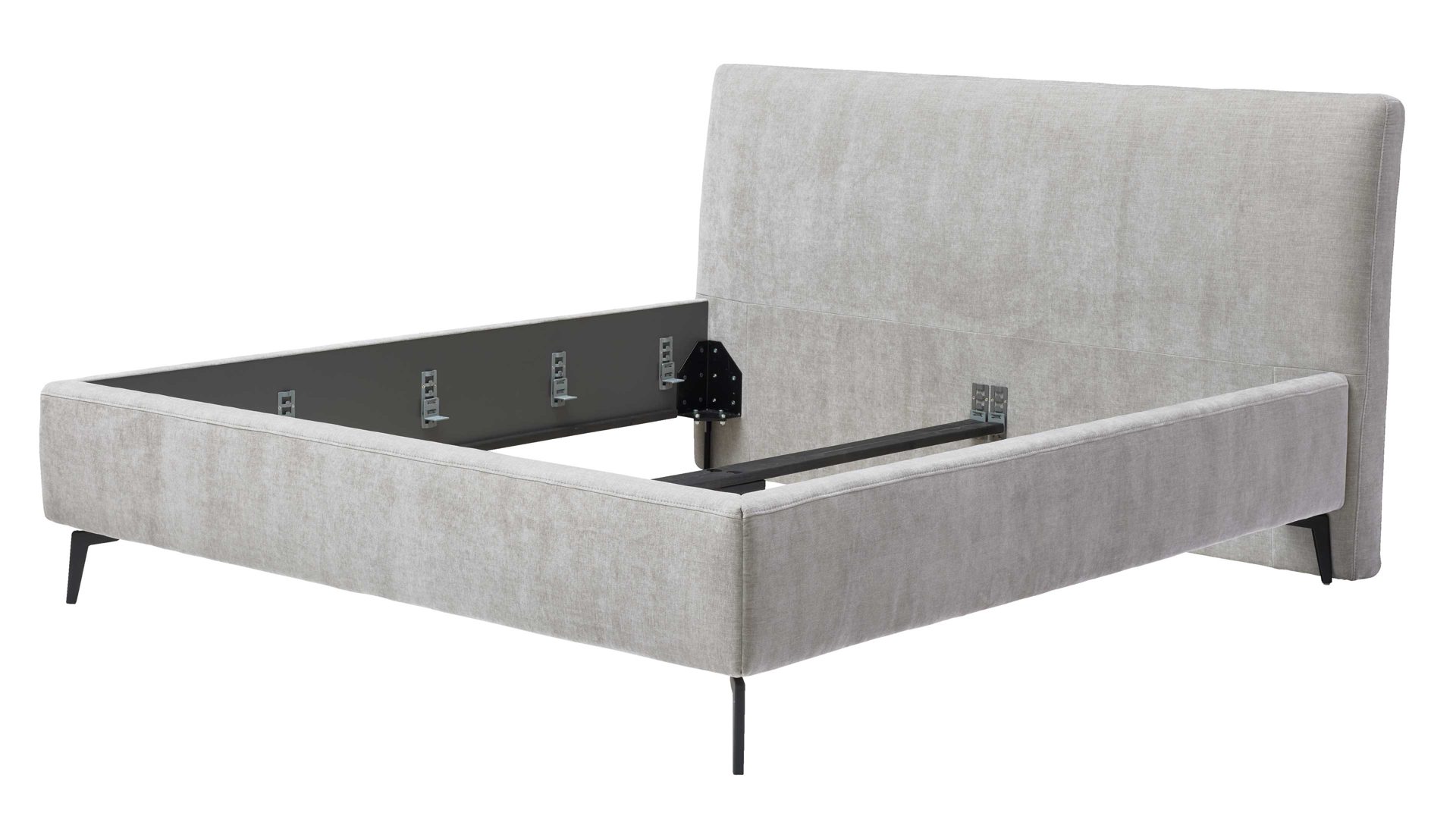 Interliving Polsterbett-Gestell IL 1416 PB ca. 180x200cm in Stoff Balu silber 