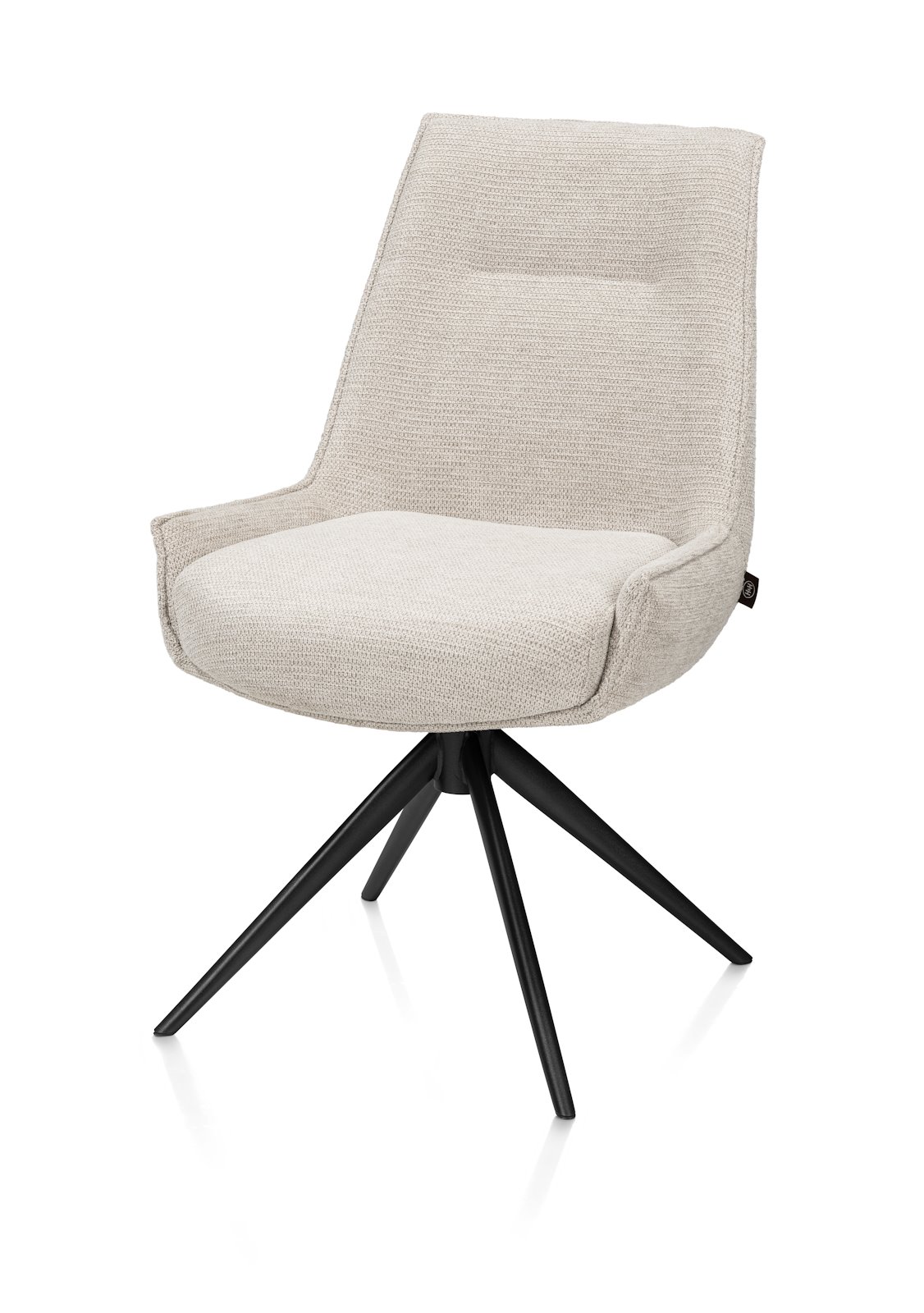Henders & Hazel Stuhl THEO 55375-BEI, Stuhl, Polsterstuhl, Beige, Stoffbezug, Bein aus Stahl