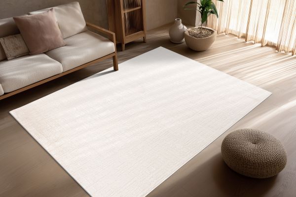 Webteppich GALA ca. 120x170cm in Farbe ivory, teppich, teppichboden, heller farbton, wohnzimmer, bodenteppich