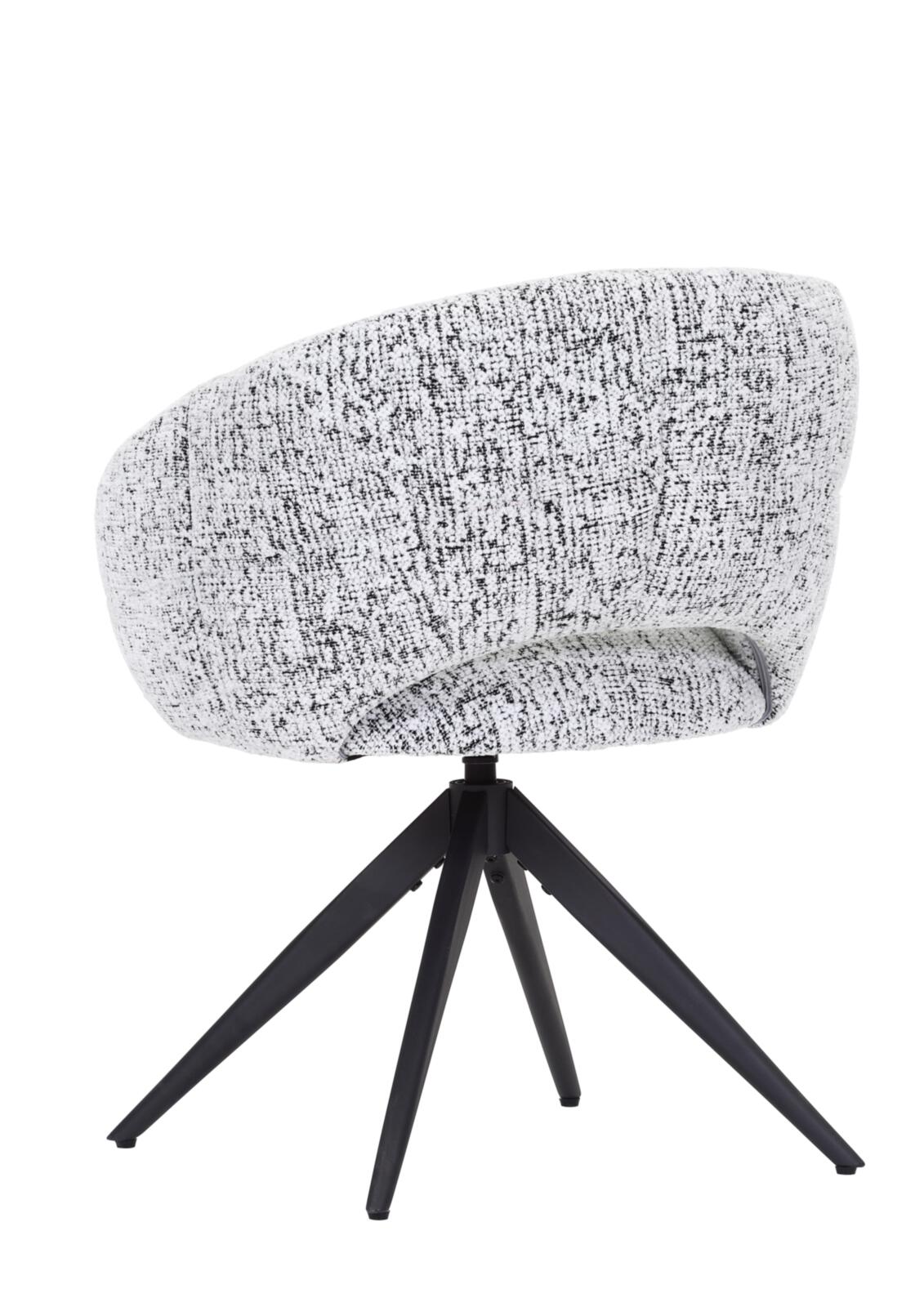 // Drehstuhl // Stoff 358/55 grau // ca.B66 H80 T60 cm // 360 Grad drehbar mit Rückholfunktion, Sessel, Stuhl, Gepolsterter Sitz, Schaukelstuhl, Metallbein