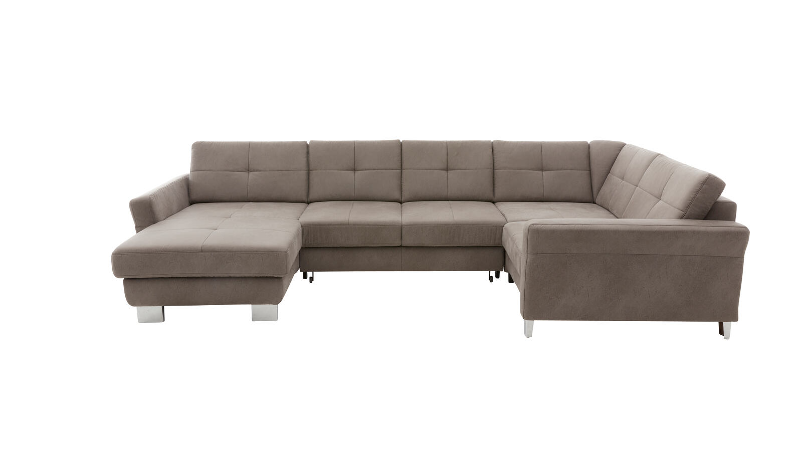 Modulmaster Wohnlandschaft MM-MP1139 ca. 351x214cm in Stoff Saddle grau