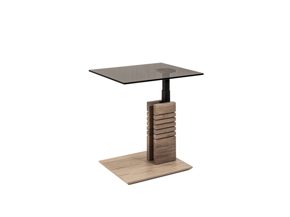 Beistelltisch ca. 55x47-65x47cm in Wildeiche bianco