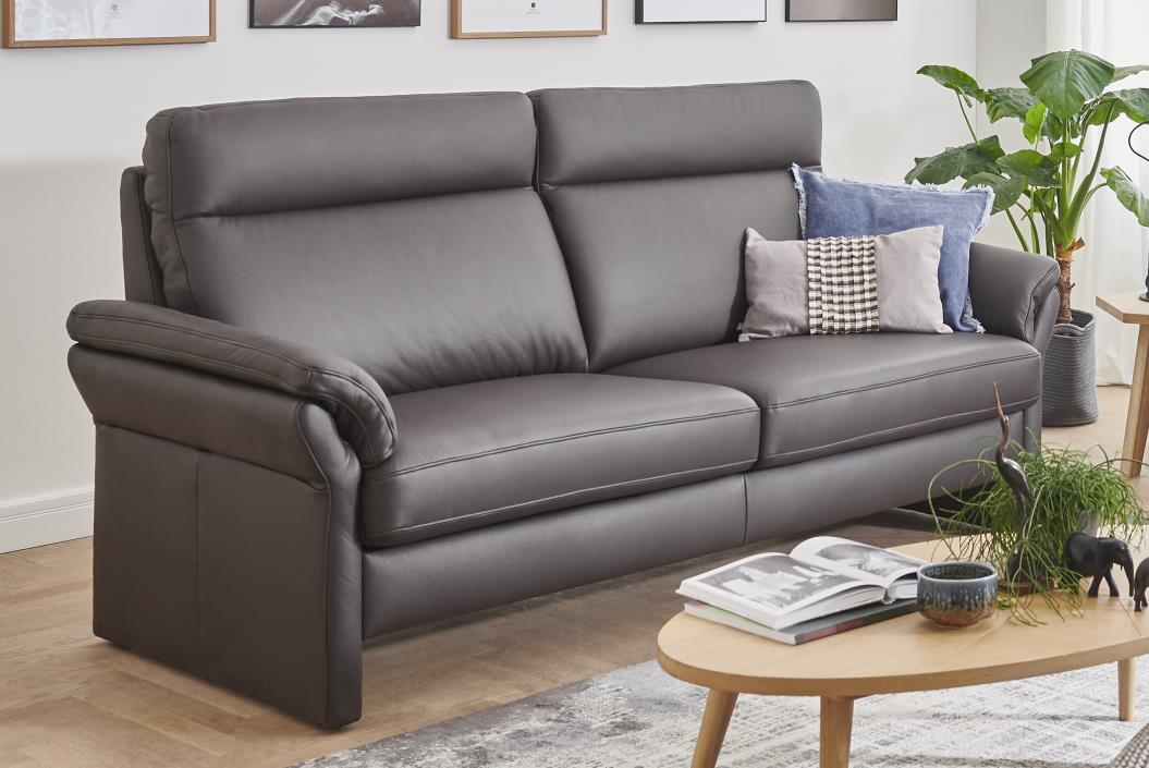 3-Sitzer XL ca. B218 H85 T89 cm in Leder Soft-Line mocca