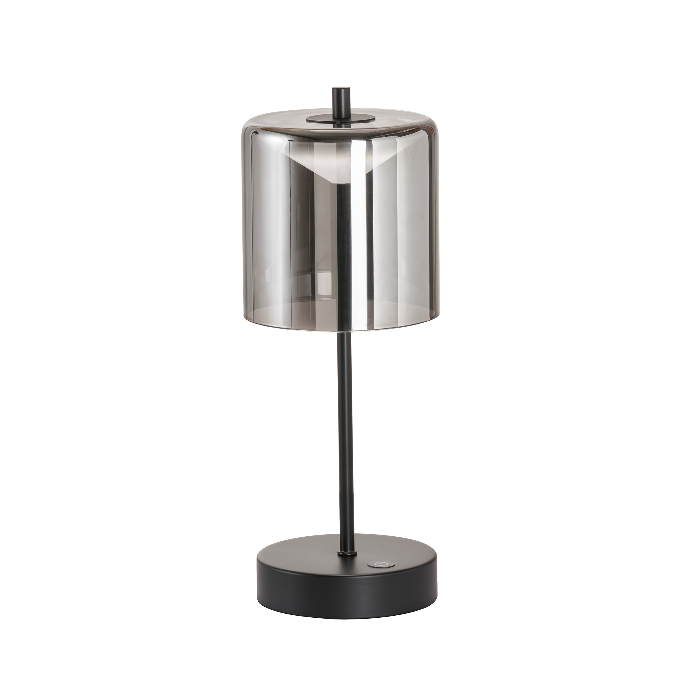 FH Lighting LED-Tischleuchte RIVA in Metall sandschwarz, Glas FH Lighting LED-Tischleuchte RIVA in Metall sandschwarz, Glas