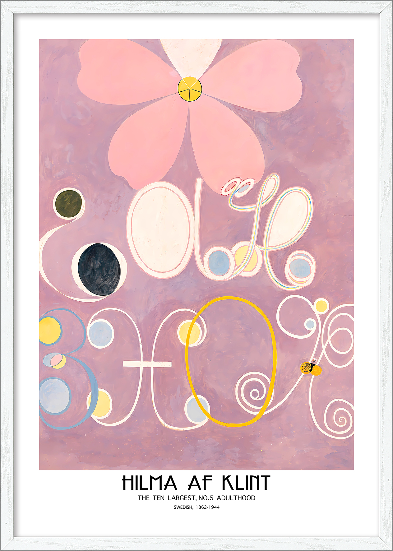 PRO ART Framed-Art Scandic Living 105x75cm Af Klint The Ten Largest No:5
