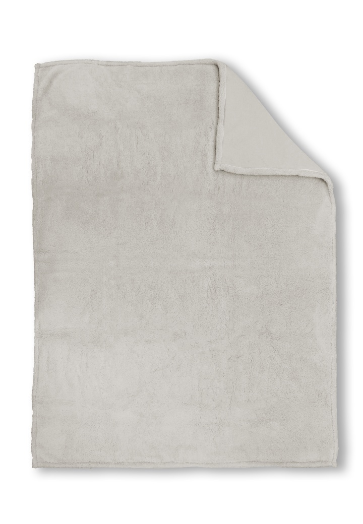 Wohndecke ca. 150x200cm in Farbe Anthrazit Hell, Tagesdecke, Decke, Baumwolle, Uni, Kuscheldecke