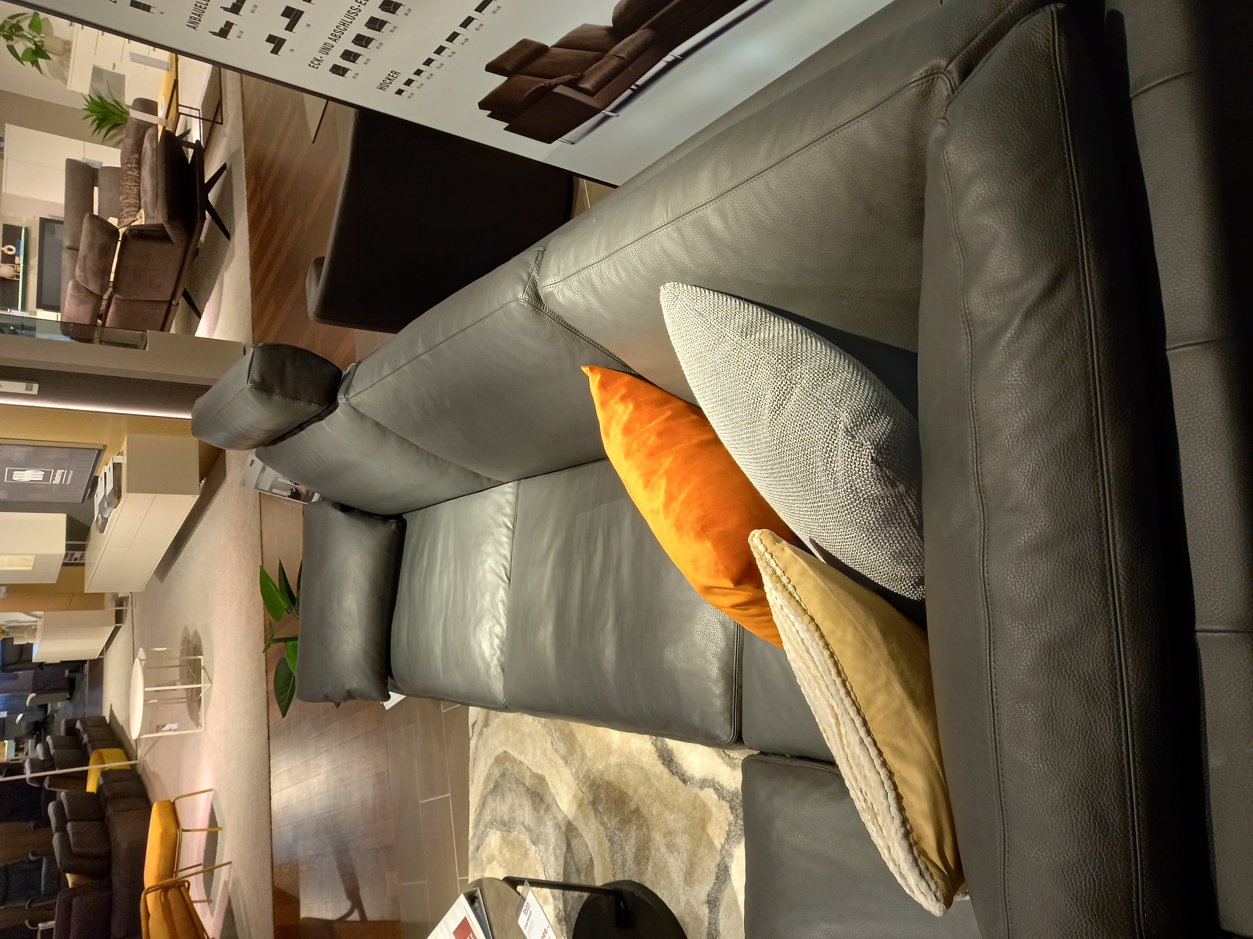 Erpo Polstergruppe CLASSIC 500 ca. 280x249cm in Leder anthrazit