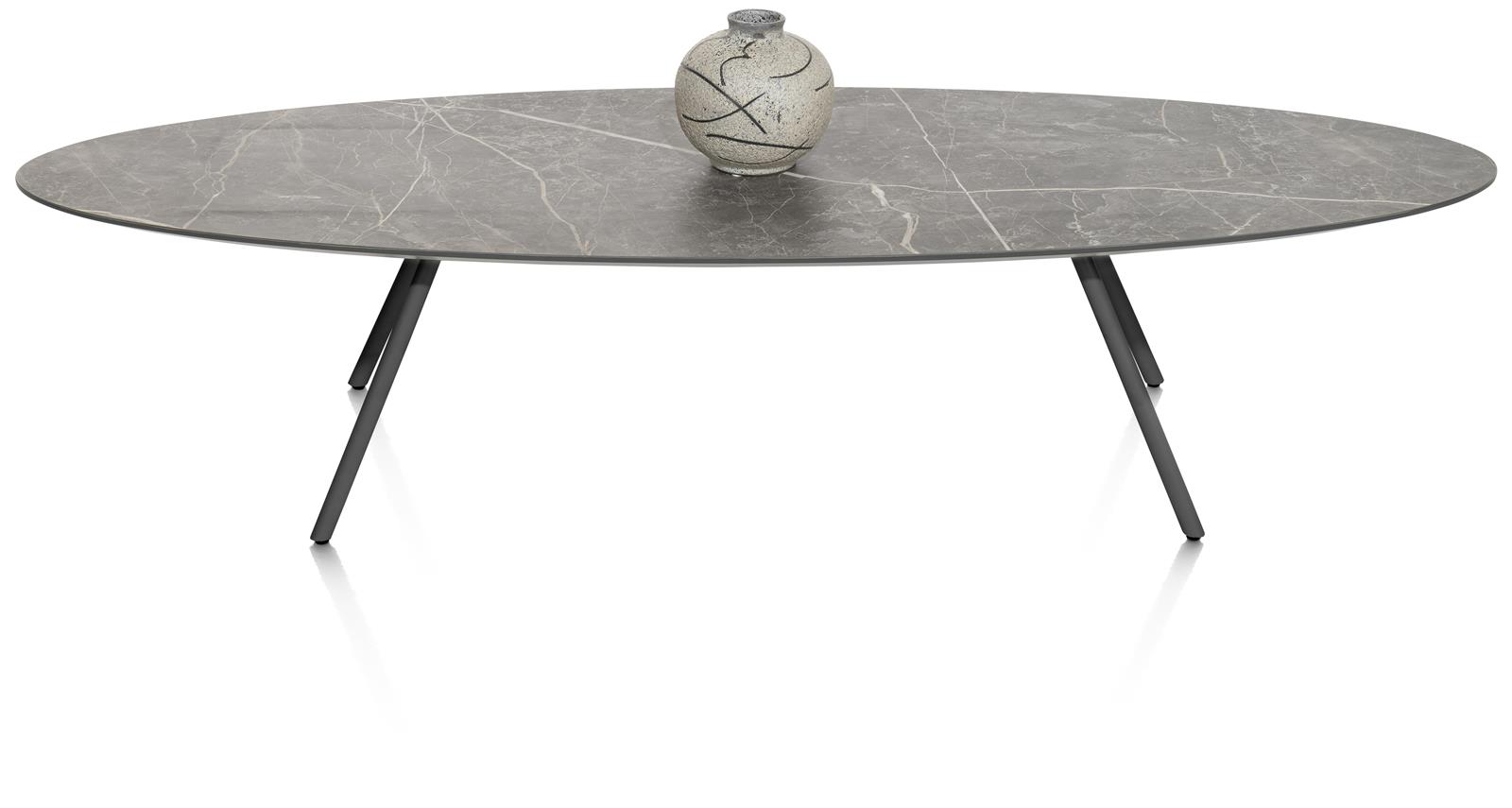 XOOON Couchtisch NIORA ca. B50 H32 T150 cm in Tischplatte Marmorlook 