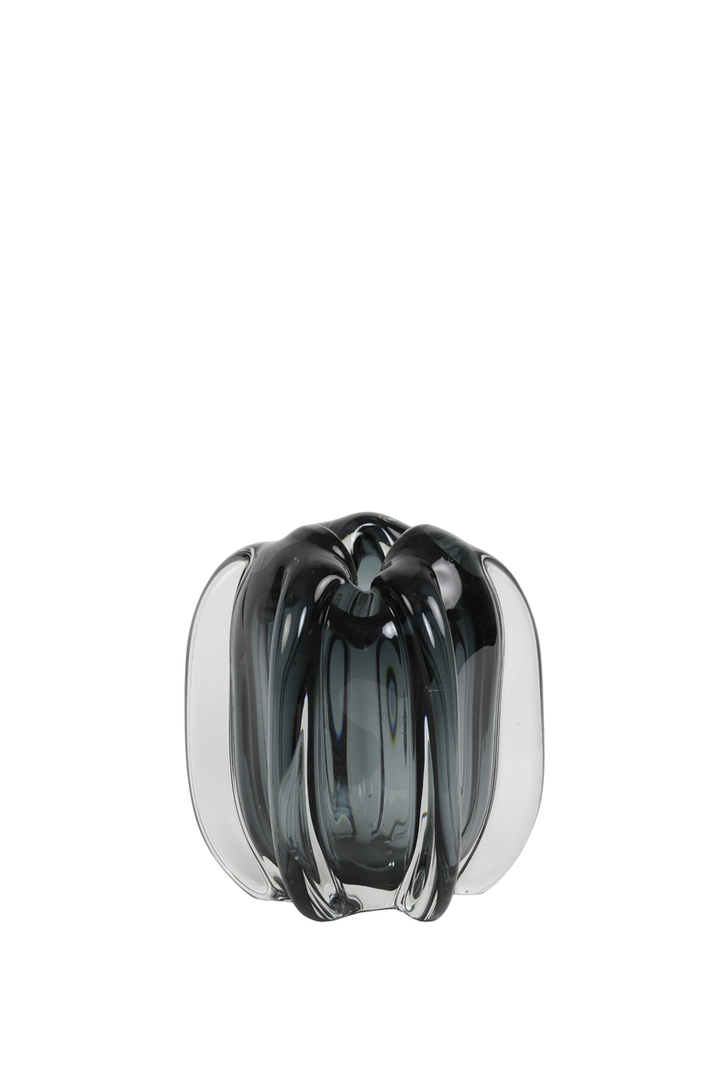 Light & Living Vase 14,5x16cm in Glas grau