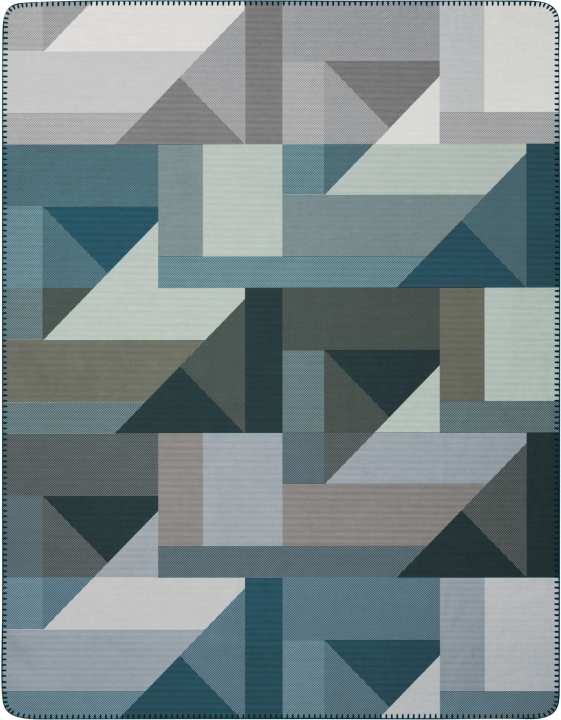 Biederlack Decke ca. 150x200cm in Farbe Graphic View, Dekoration für Zuhause, Teppich, Architektur, Gebäude