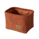 Boltze Korb Marla in Farbe Materialmix dunkelorange
