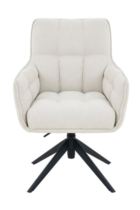 Hela Armlehnstuhl POMBA S ca. B61 H96 T65,5 cm in Stoff beige 31, Sessel, Stuhl, Rollenbasis, Polstersessel, Beige
