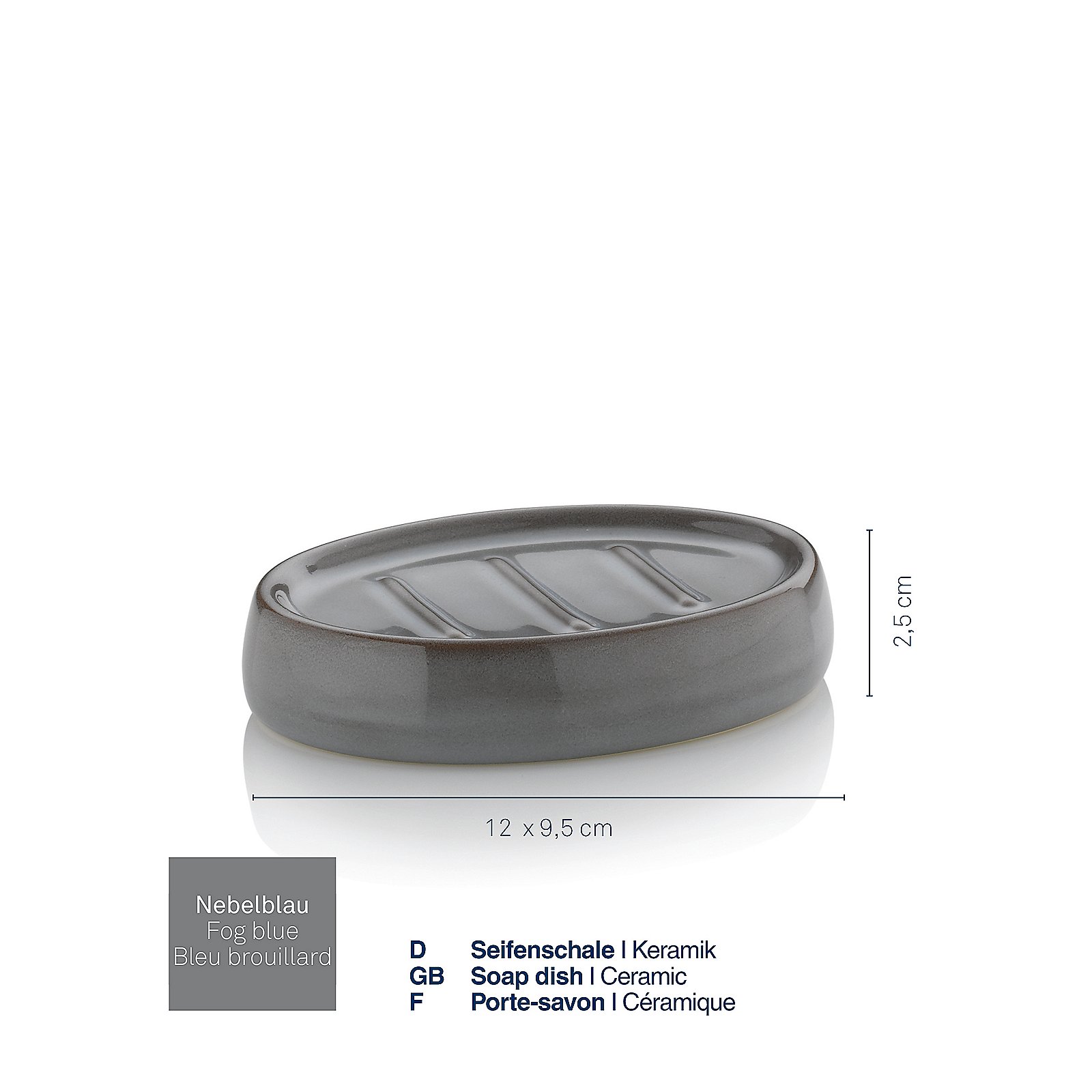 Kela Seifenschale Liana nebelblau LIANA in 