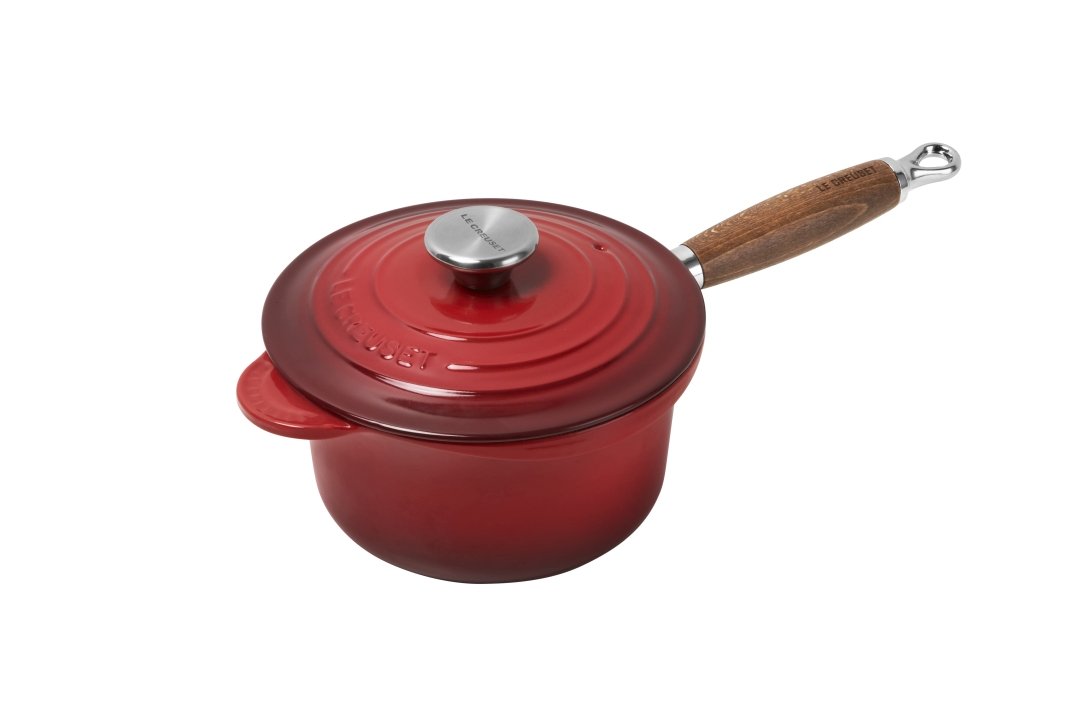 Le Creuset Profitopf 18cm in Farbe Kirschrot Le Creuset Profitopf mit Holzgriff Ø ca. 18cm Kirschrot