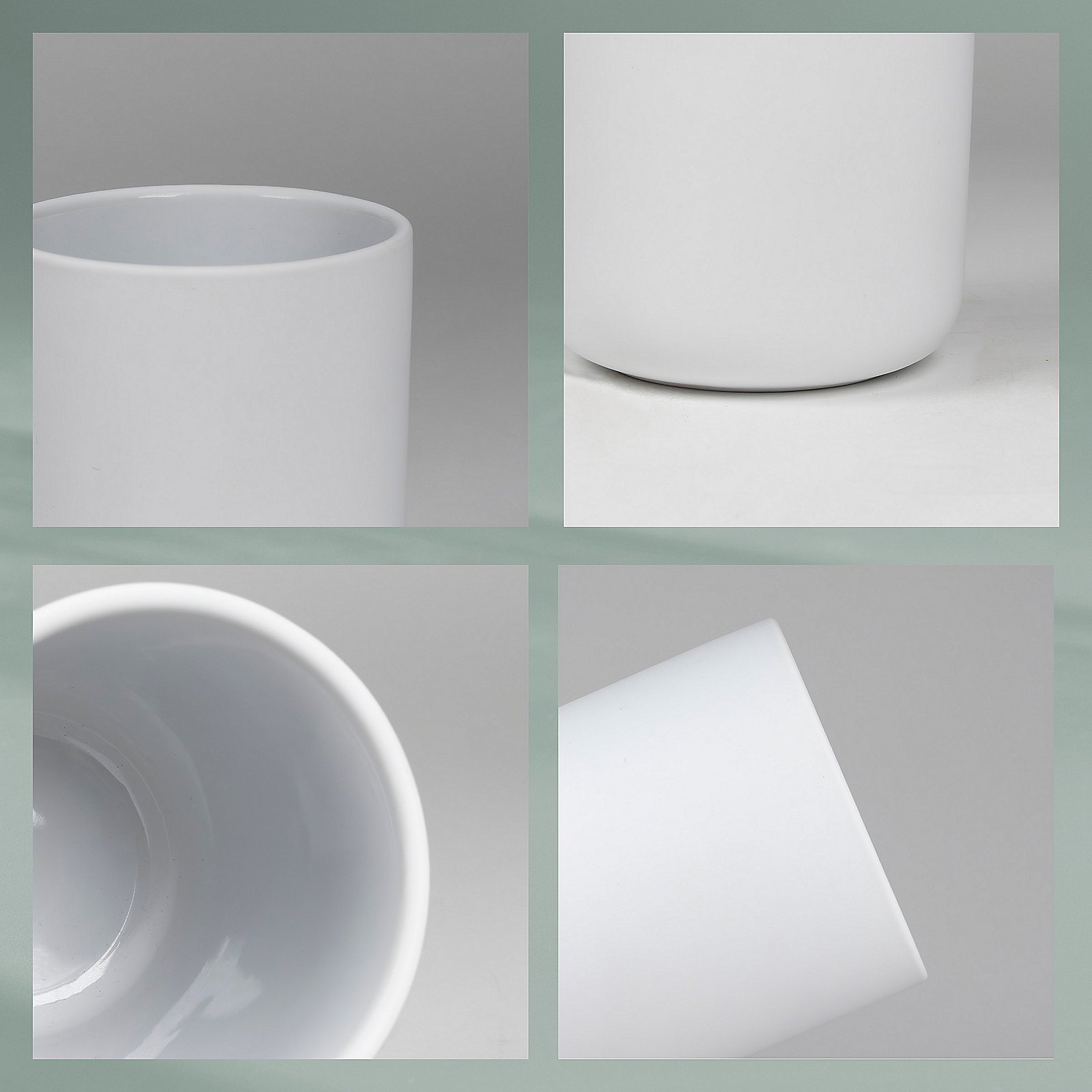 Kela Becher SANA in Farbe Weiß, weißes mug, Keramikbecher, einfach weiß, matte Oberfläche, runde Randkante