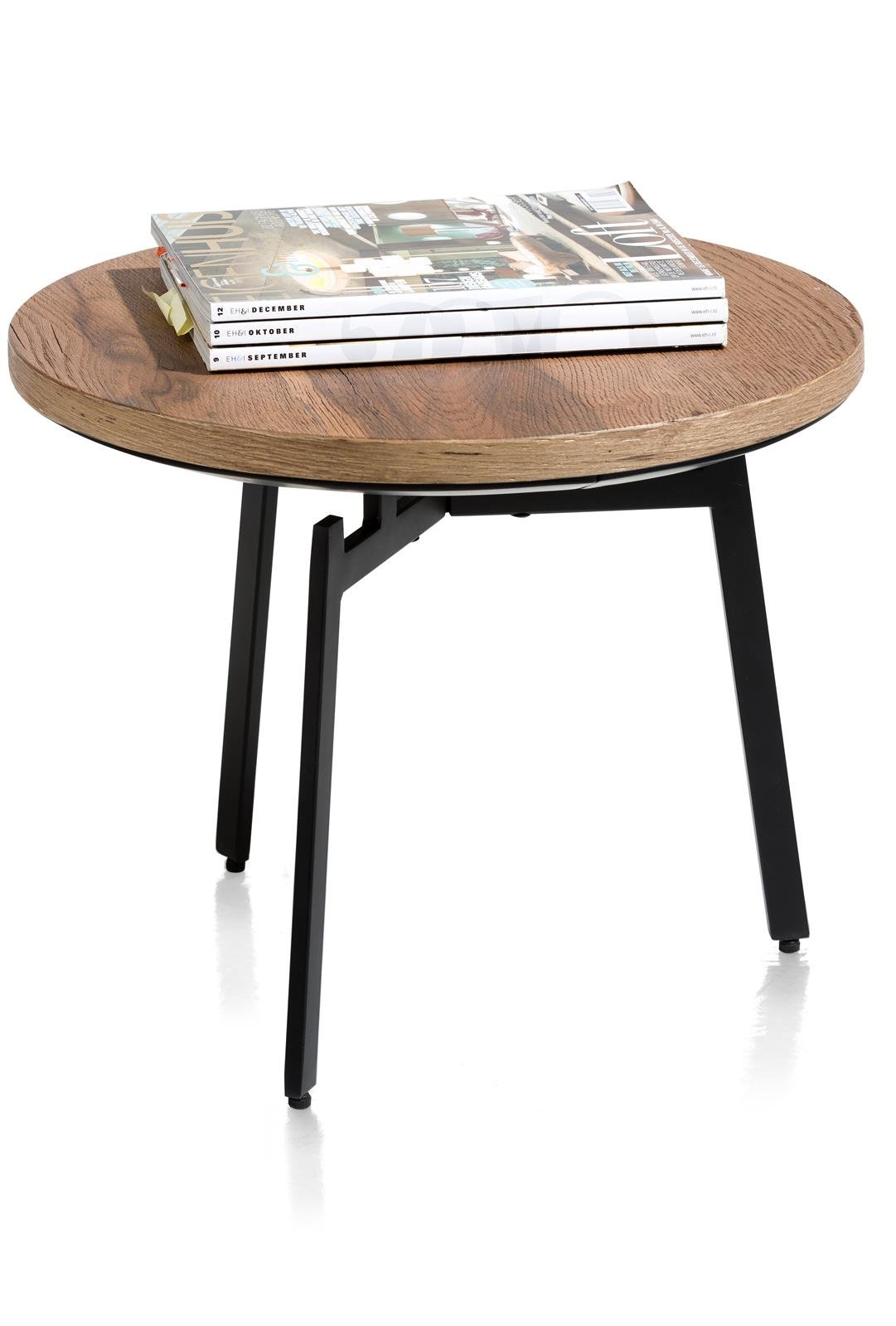 XOOON Beistelltisch Halmstad in choco brown ca. 50 cm Durchmesser
