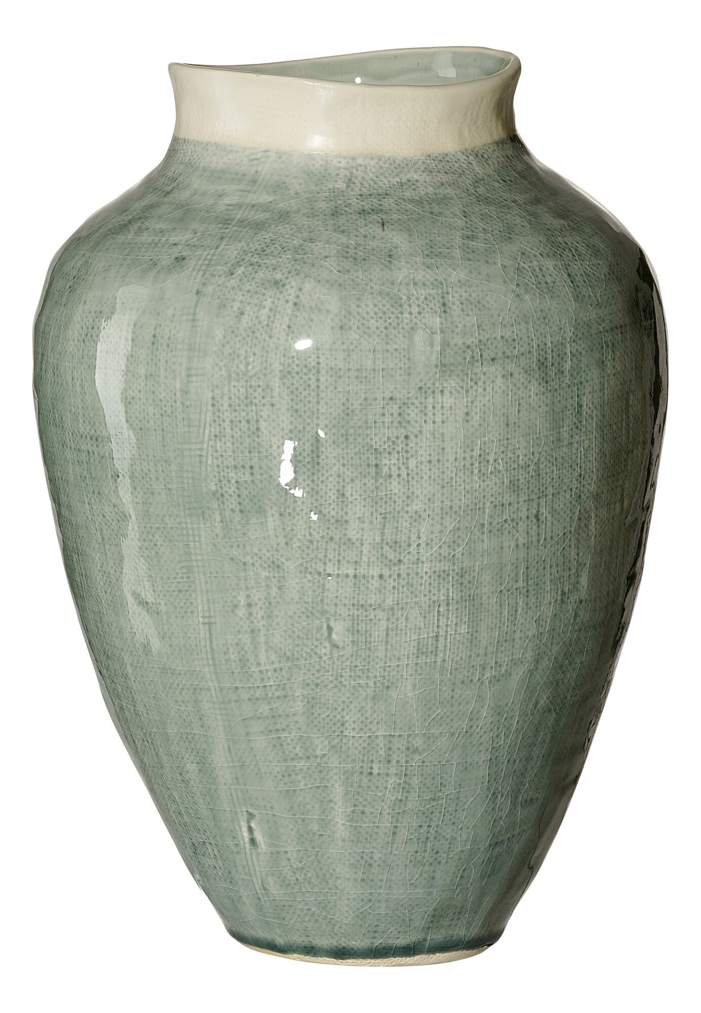 Ritzenhoff & Breker Vase 31cm LUCCA aus Steingut grün Ritzenhoff & Breker Vase 31cm LUCCA aus Steingut grün