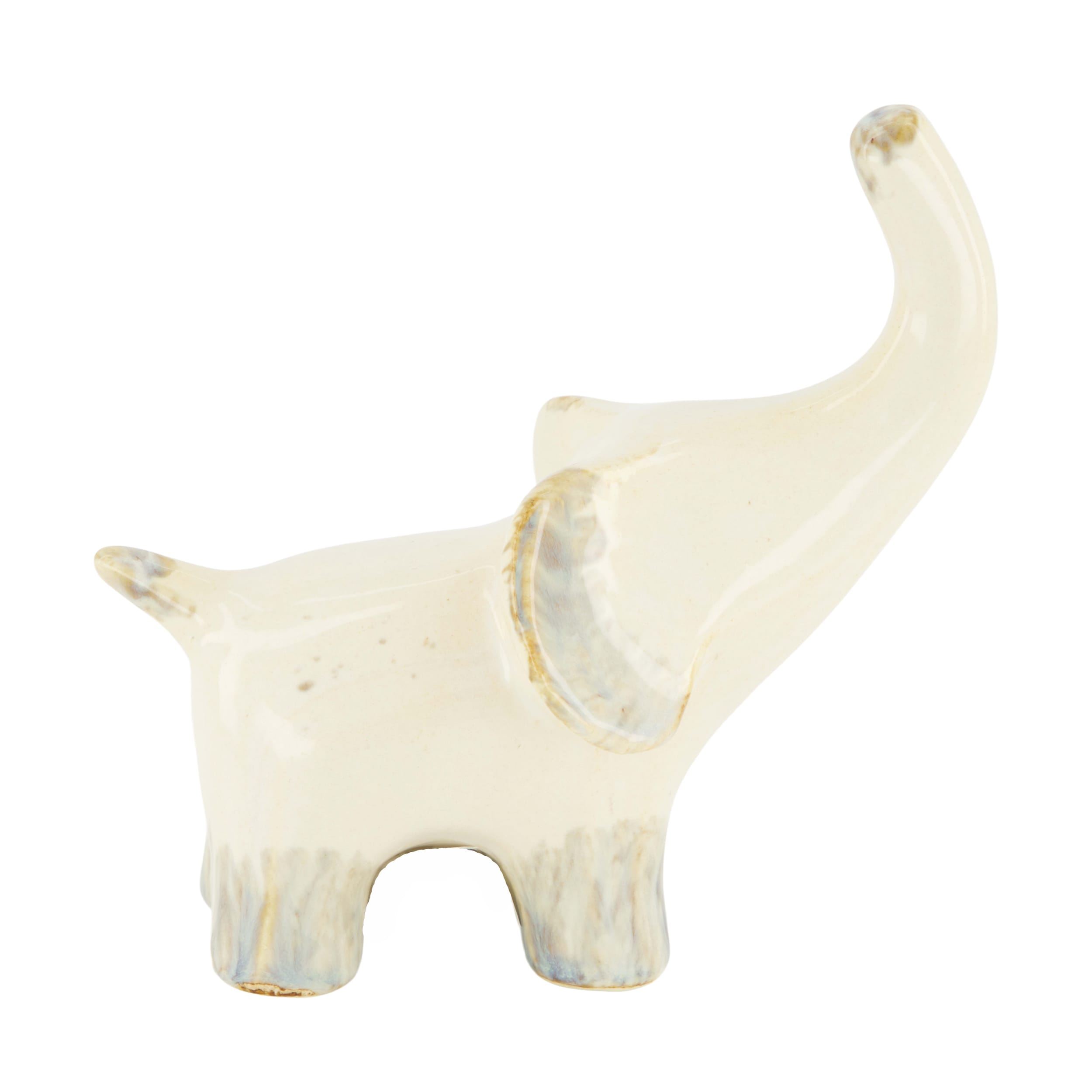 Dijk Natural Collections Figur Elefant Farbe cream, dinosaurierfigur, keramik, cremefarben, minimalistisch, spielzeugfigur