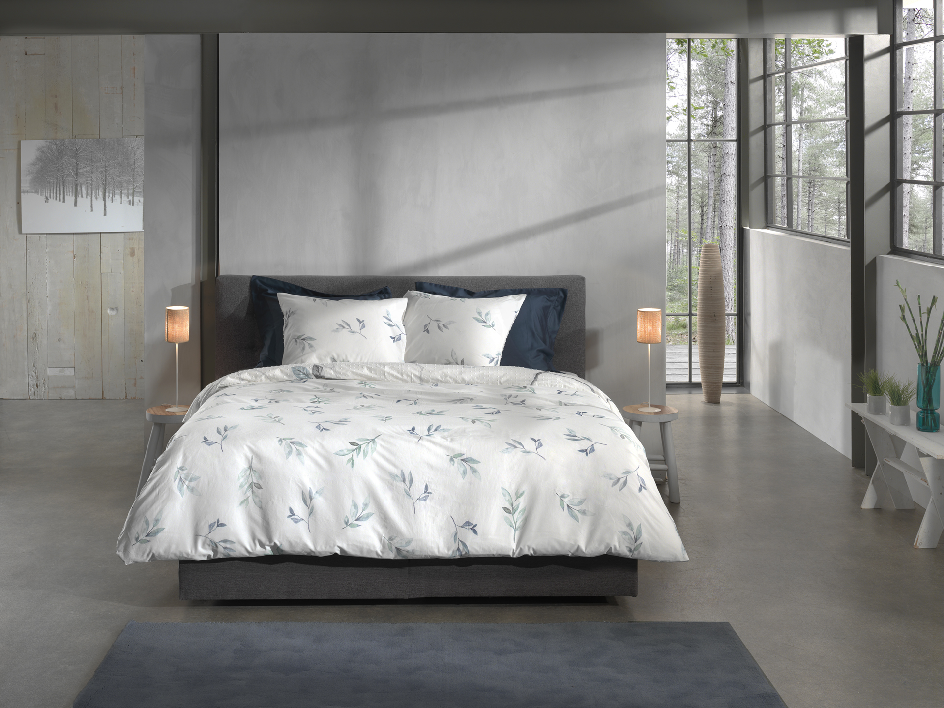 Heckettlane Bettwäsche ca. 155x220cm in Farbe White