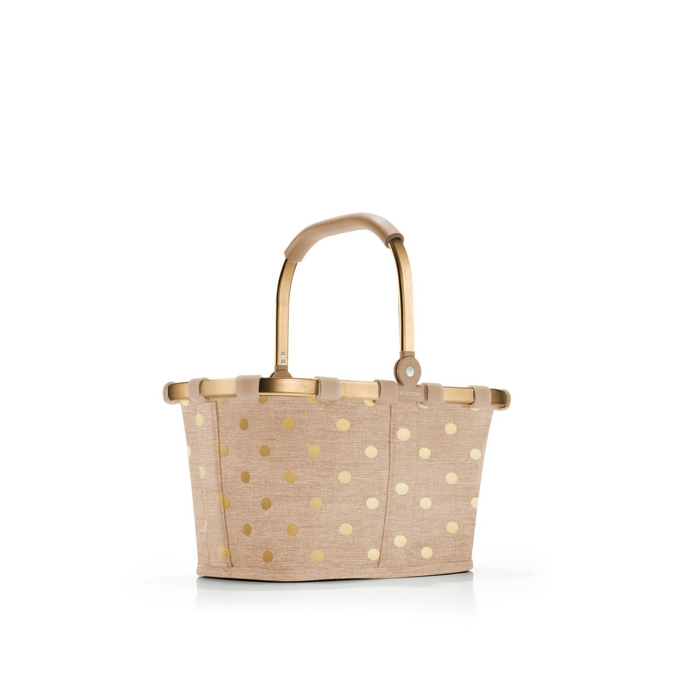 Reisenthel CARRYBAG XS in Farbe frame metallic dots coffee