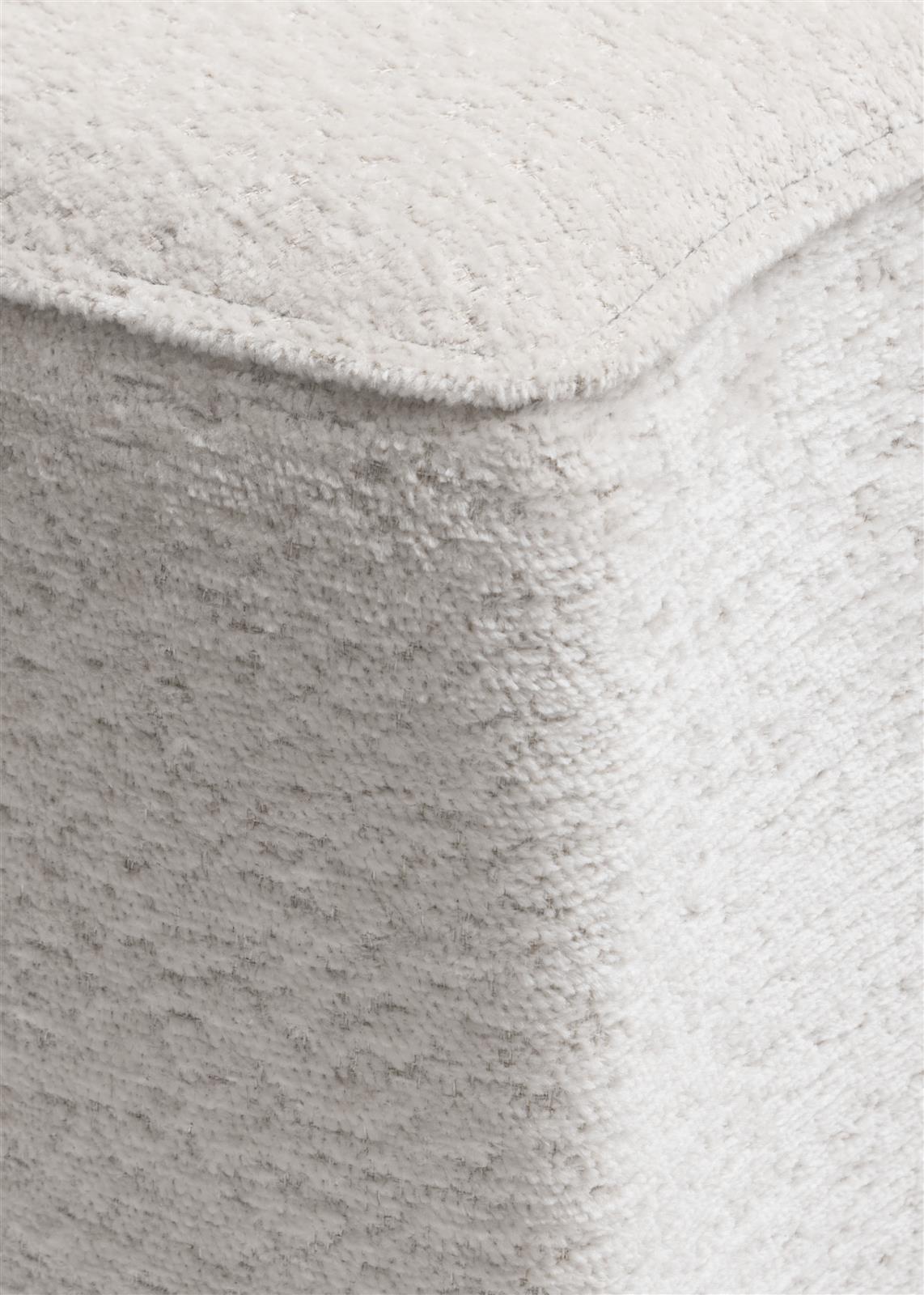 Coco Maison Hocker COCO MAISON ca. B71 H44 T59 cm in Stoff Lecce creme