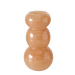 Boltze Vase Caramelo H: 26 cm in Glas lackiert hellbraun