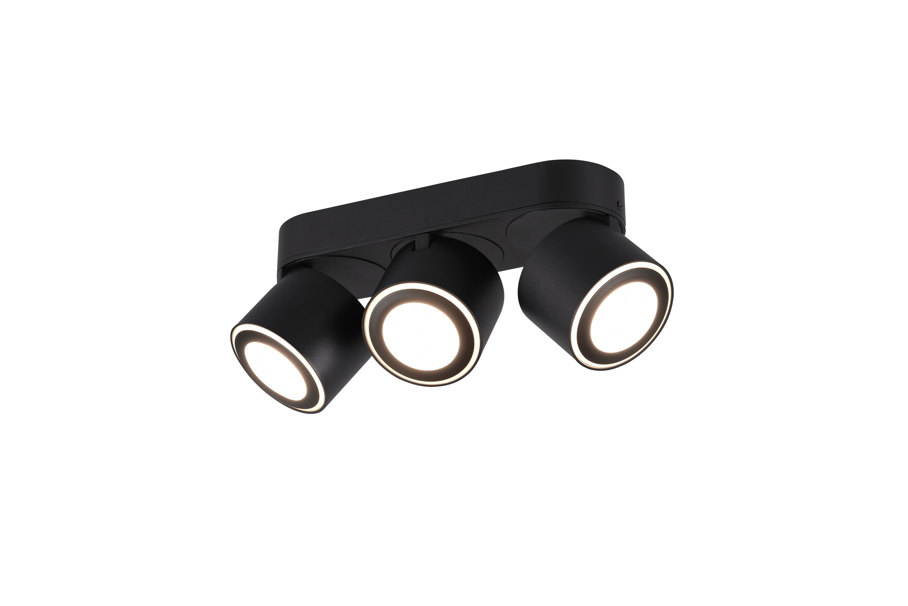 Trio LED-Deckenleuchte TAURUS 3-flammig in Farbe schwarz matt Trio LED-Deckenleuchte TAURUS in schwarz matt