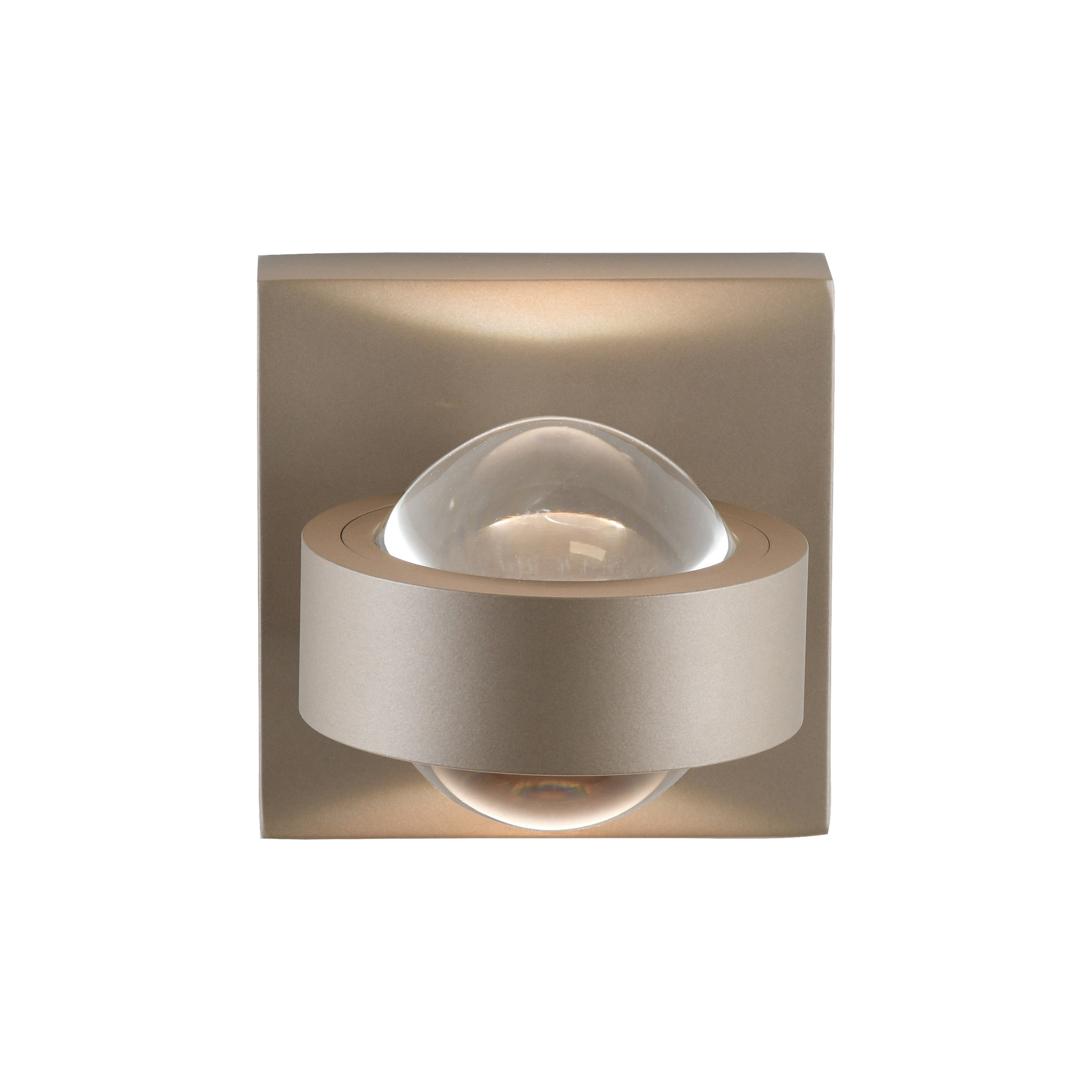 Paul Neuhaus LED-Wandleuchte LENTRA 2-flammig in Farbe bronce, Tischlampe, Dekolampe, Glasglobe, Beige, modernes Design