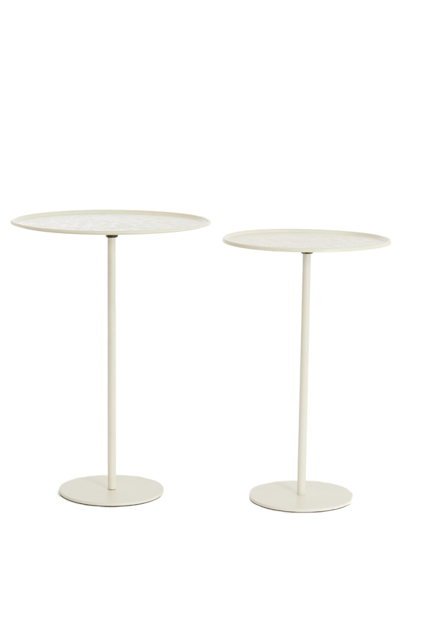 Light & Living Beistelltisch-Set LIA in Farbe creme, Moebel, Tabelle, Esstisch, Kaffeetisch