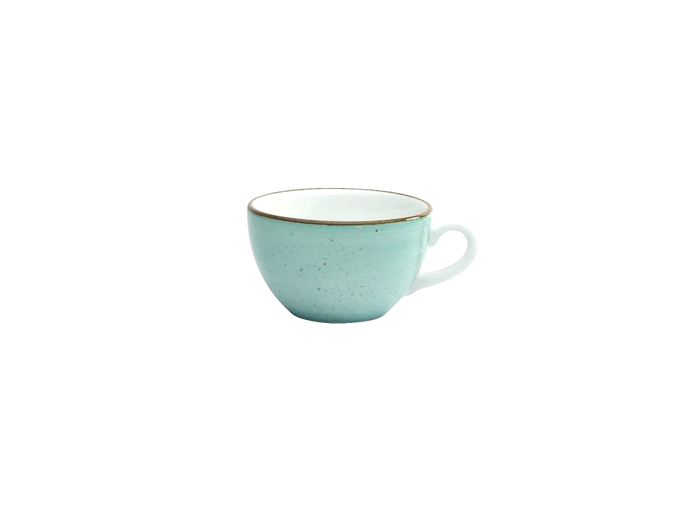 CreaTable Cappuccinoobere Vintage Nature in Farbe Aqua glänzend